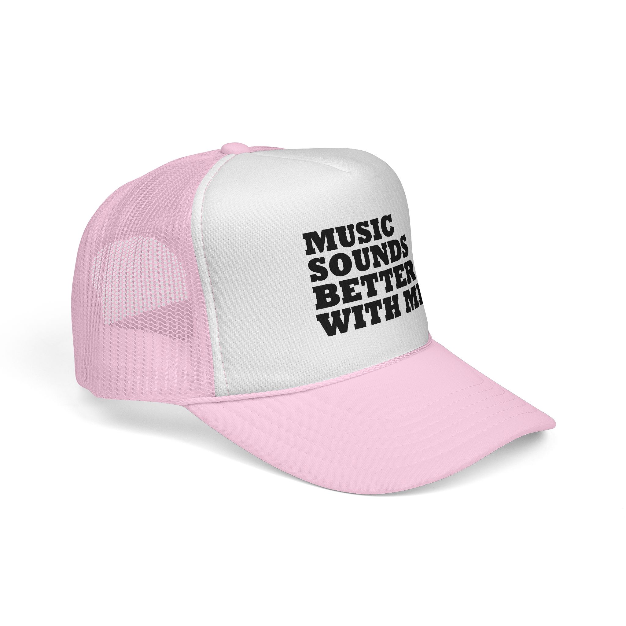 Music Vibe Trucker Cap - "Music Sounds Better With Me" - Image 35