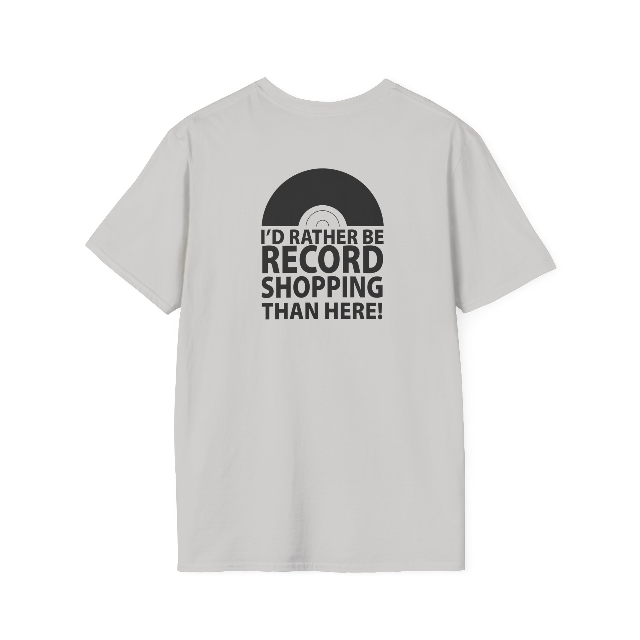 Record Shopping T‑Shirt — “I’d Rather Be Record Shopping Than Here!” Vinyl Lover Tee - Image 20