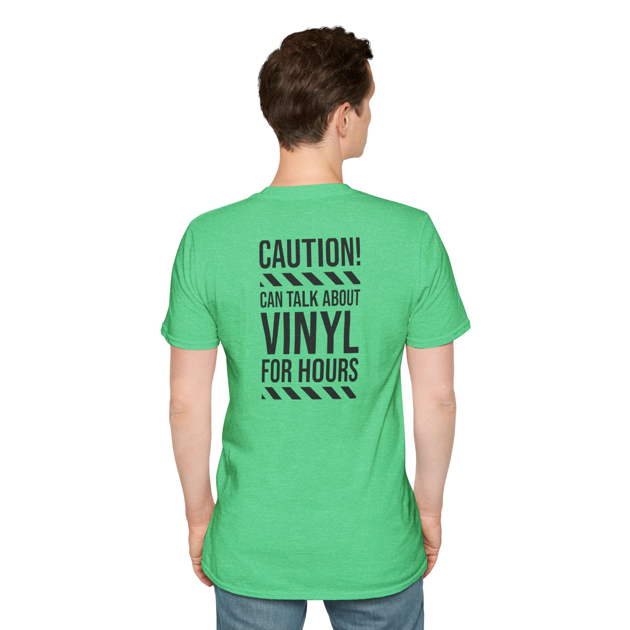 Vinyl Lover T-Shirt — "Caution! Can Talk About Vinyl For Hours" Graphic Tee - Image 6