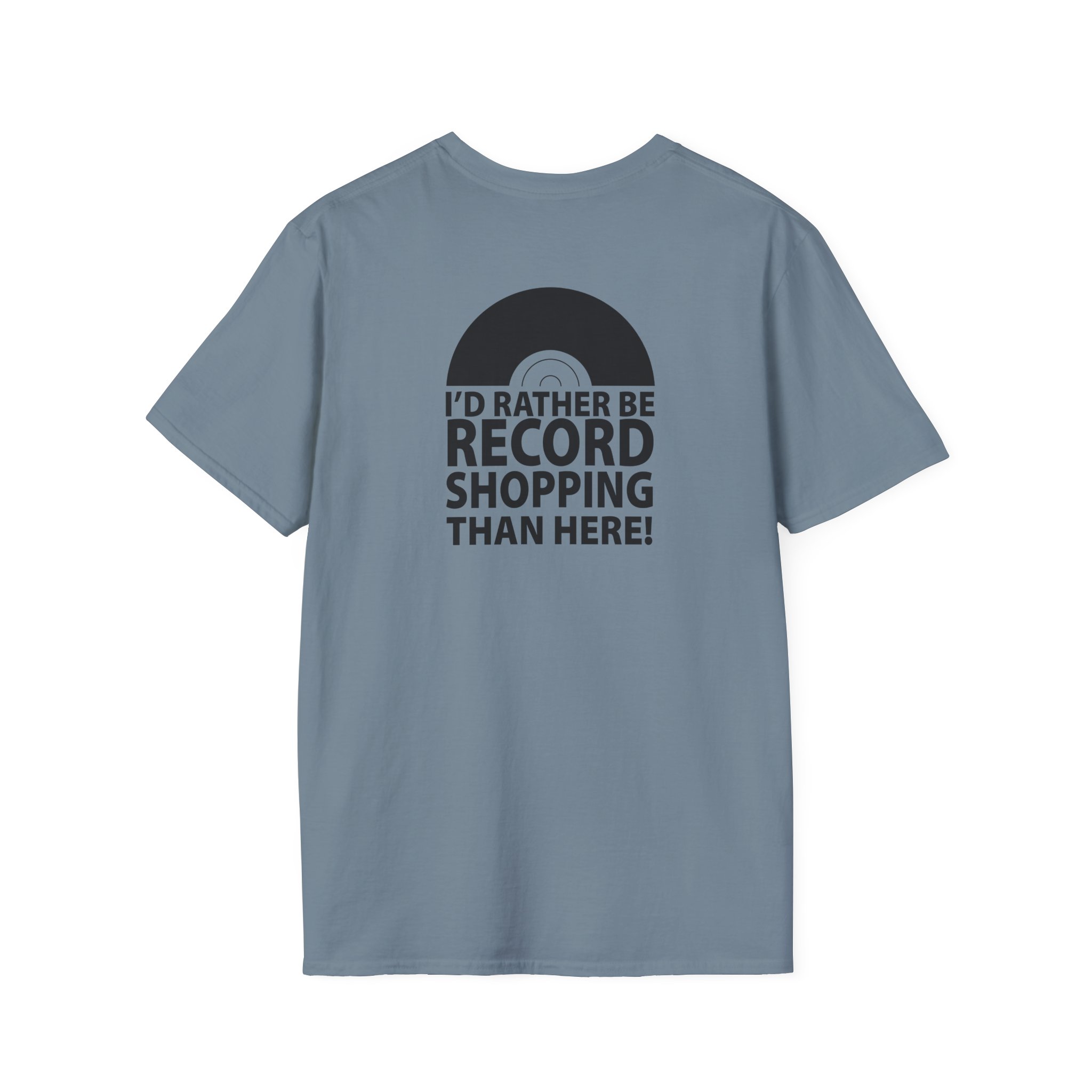 Record Shopping T‑Shirt — “I’d Rather Be Record Shopping Than Here!” Vinyl Lover Tee - Image 74
