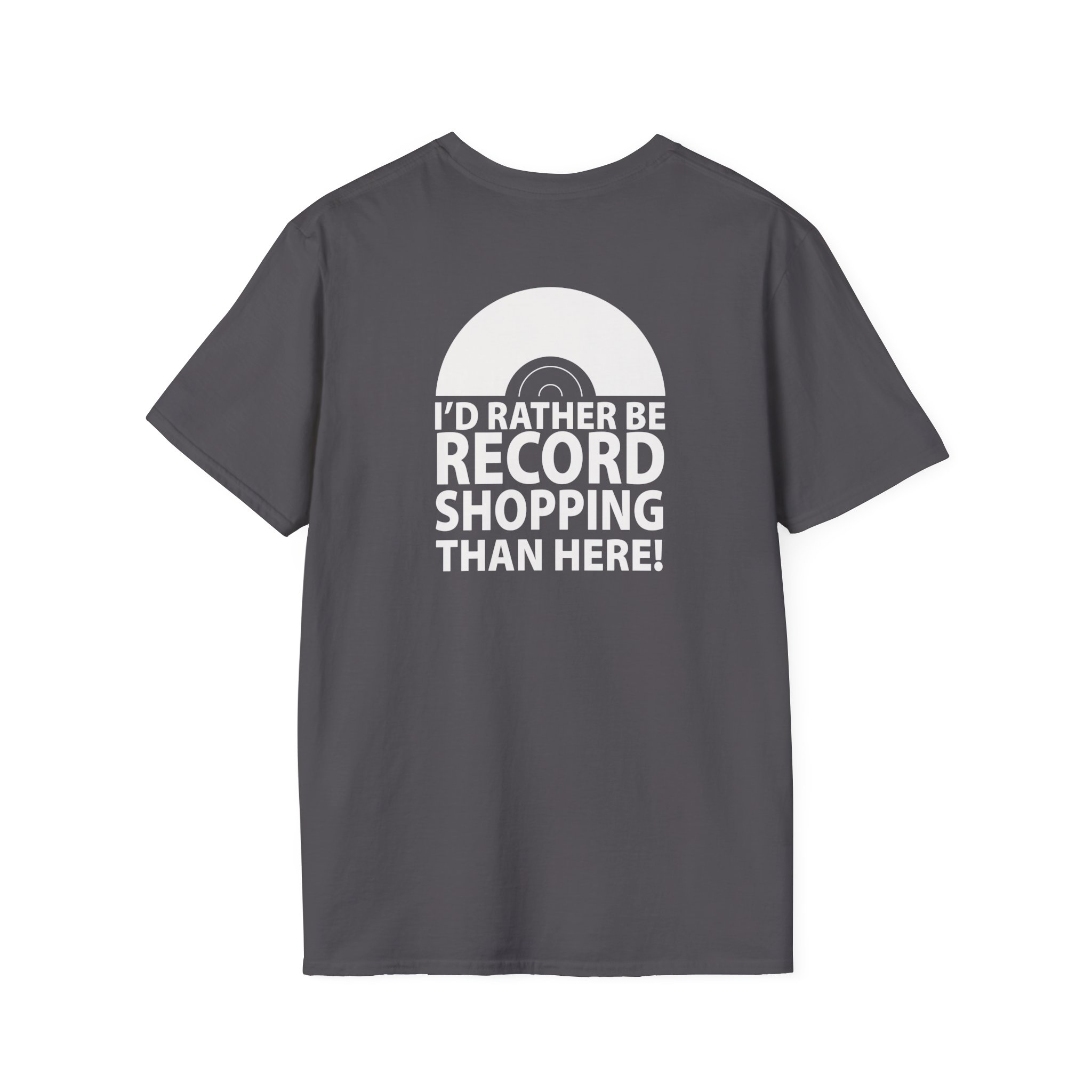 Record Shopping T‑Shirt — “I’d Rather Be Record Shopping Than Here!” Vinyl Lover Tee - Image 56