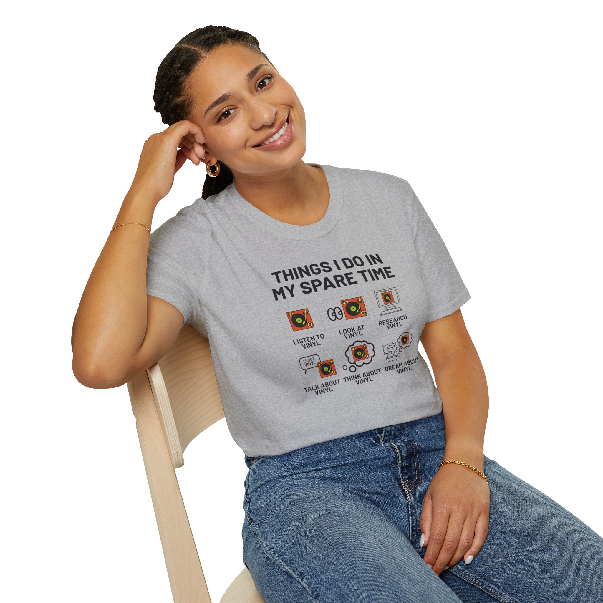 Things I Do In My Spare Time T-Shirt — Funny Hobbies Graphic Tee - Image 41