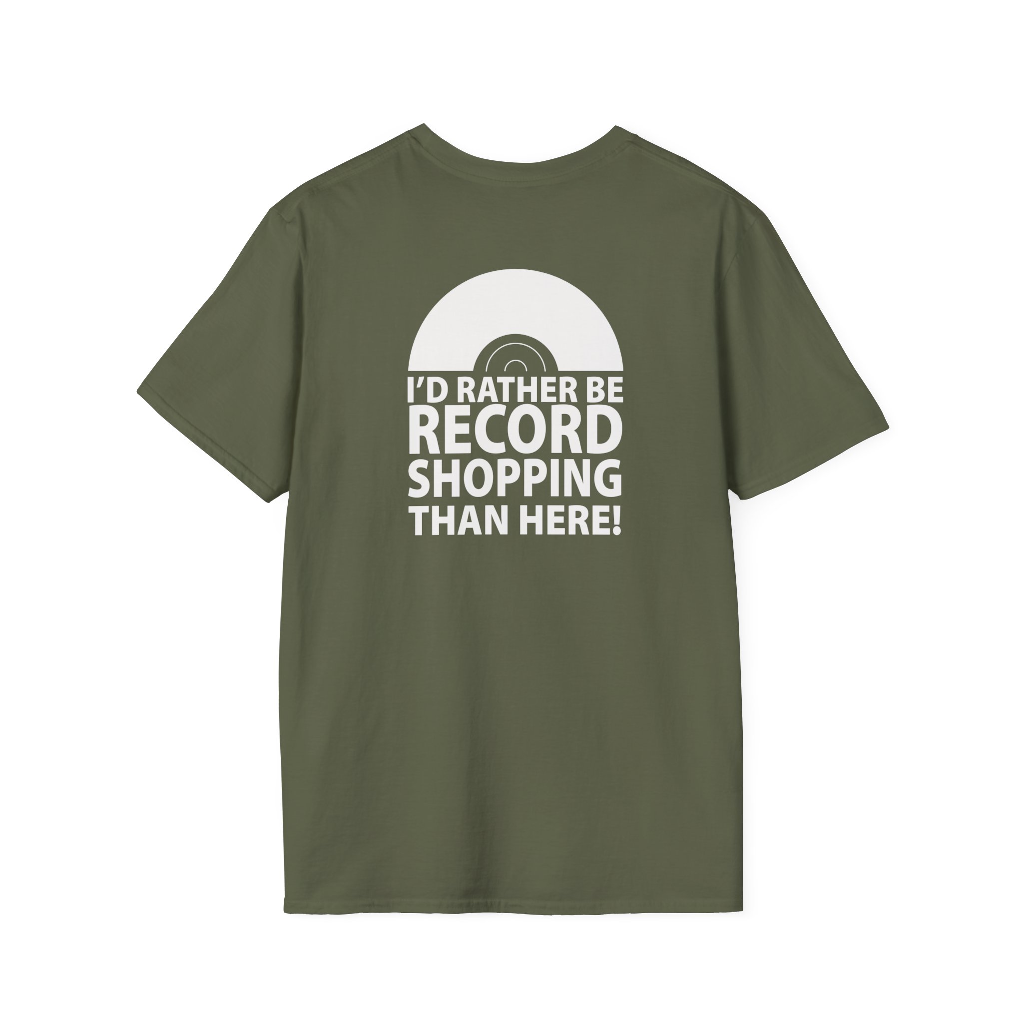 Record Shopping T‑Shirt — “I’d Rather Be Record Shopping Than Here!” Vinyl Lover Tee - Image 115
