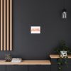 Canvas Wall Art - "Life Is Short, Buy More Records" Orange Typography - Thumbnail Image 4