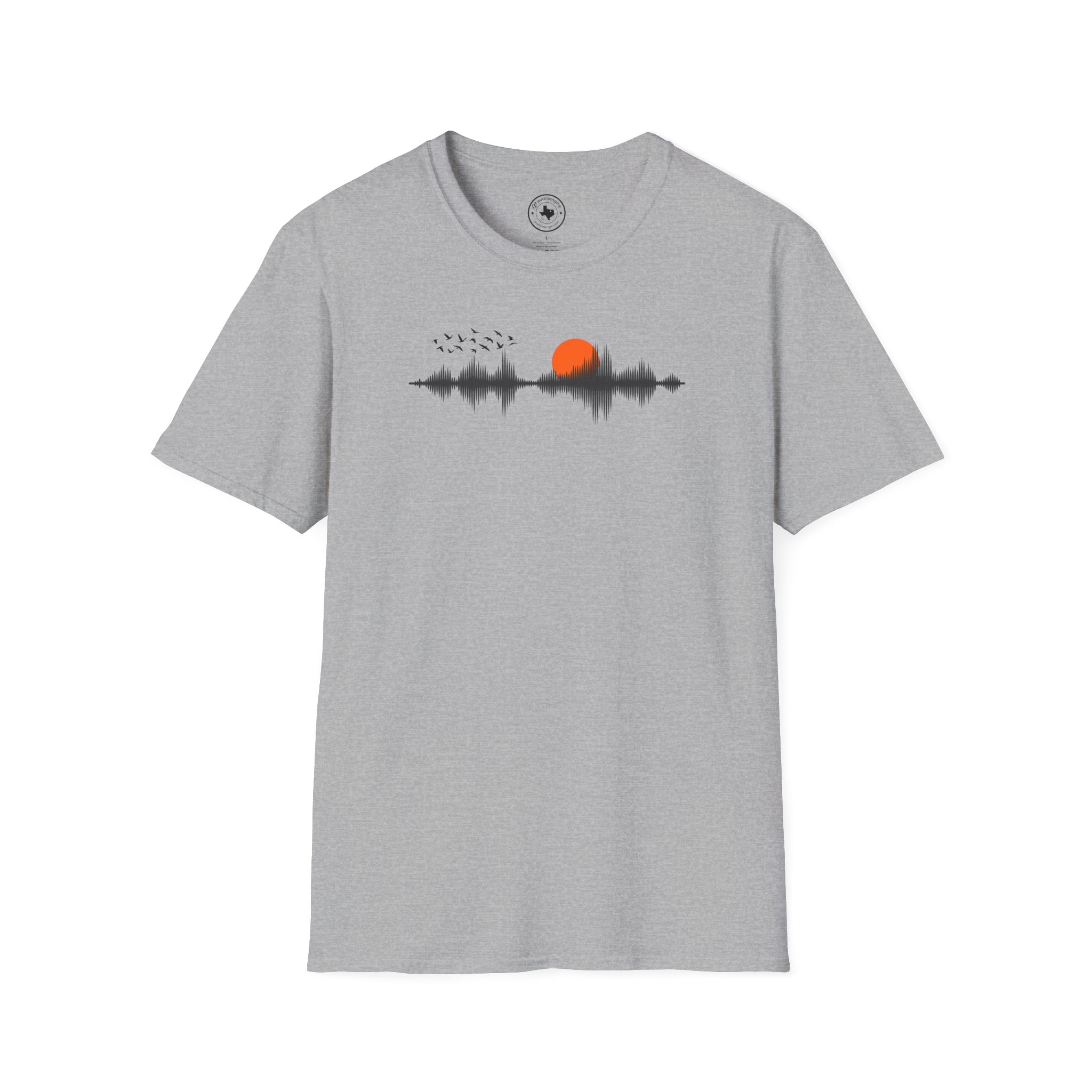 Sunset Soundwave T-Shirt — Minimal Nature Waveform Tee - Image 33