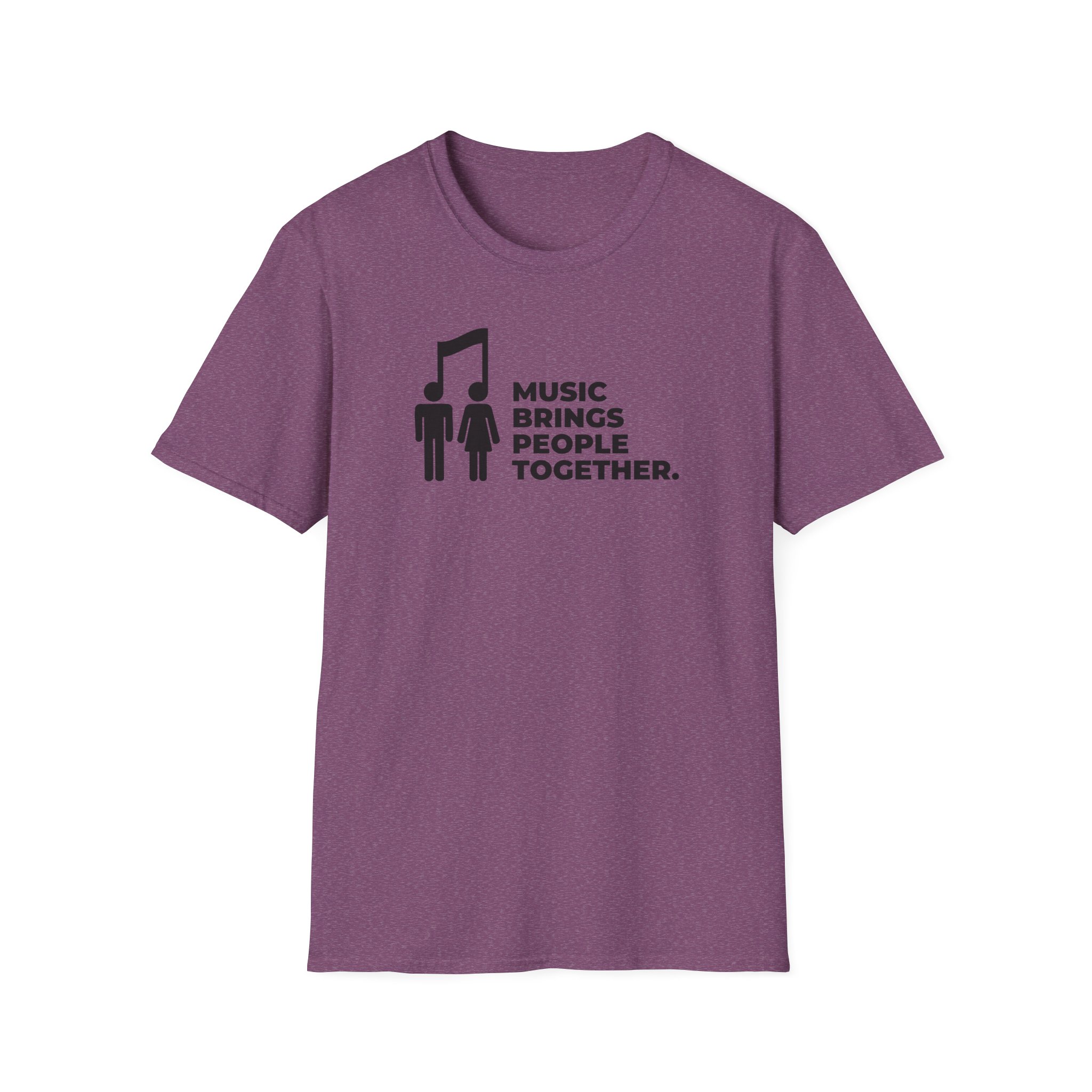 Music Brings People Together Unisex Softstyle T-Shirt - Image 1