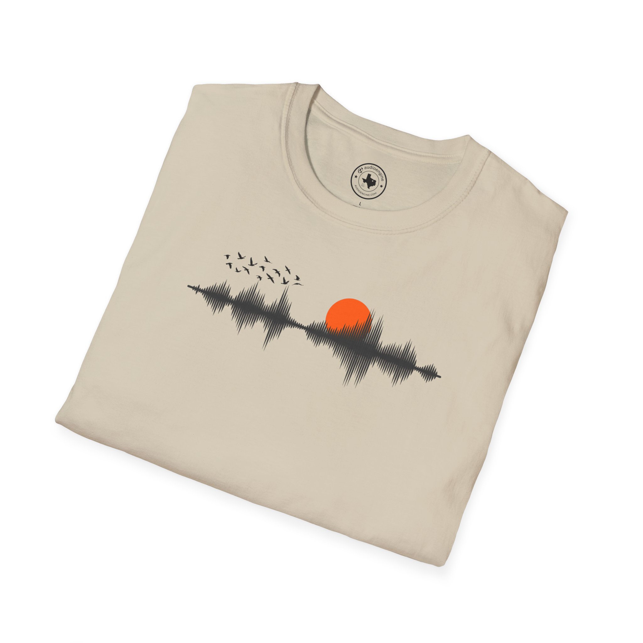 Sunset Soundwave T-Shirt — Minimal Nature Waveform Tee - Image 20