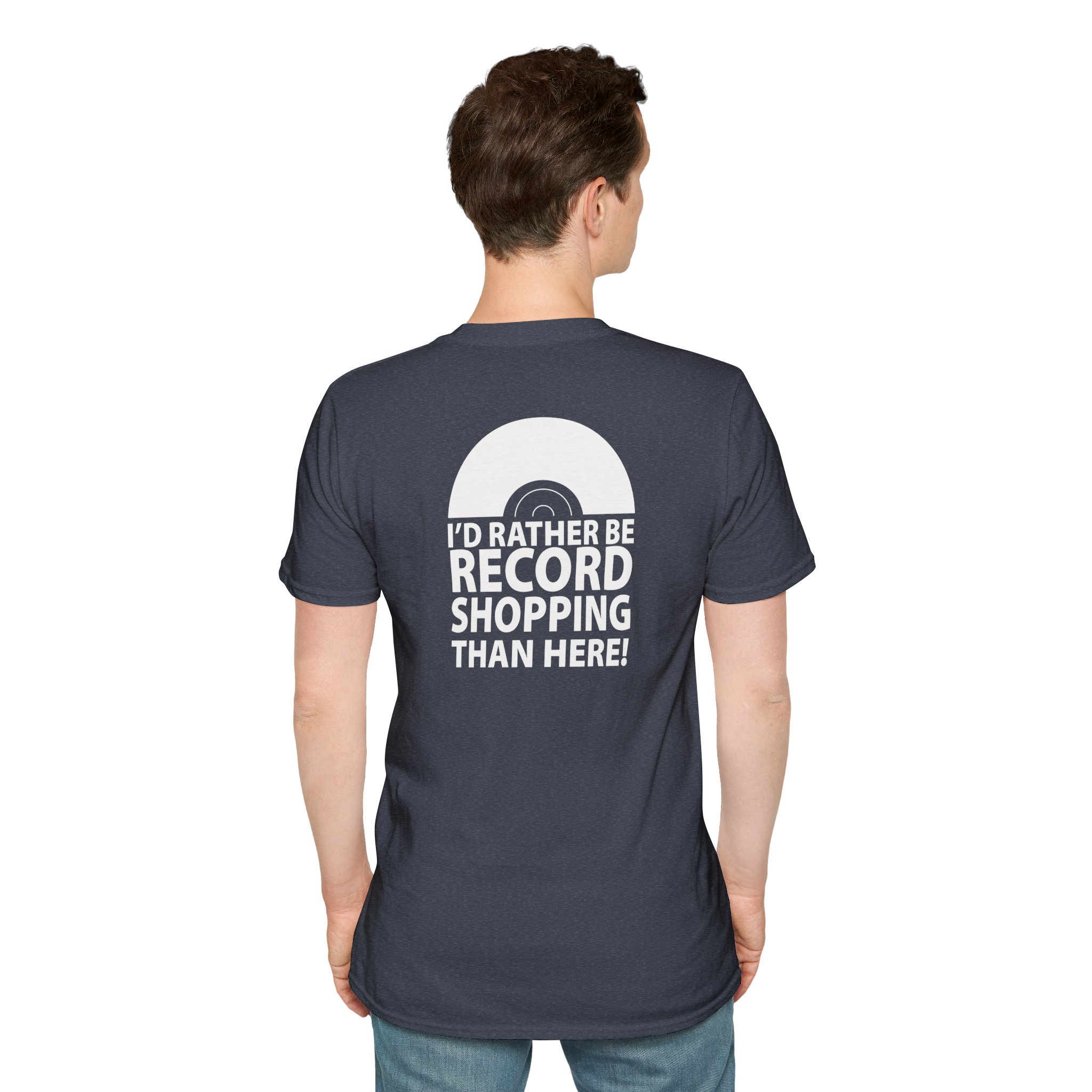 Record Shopping T‑Shirt — “I’d Rather Be Record Shopping Than Here!” Vinyl Lover Tee - Image 155