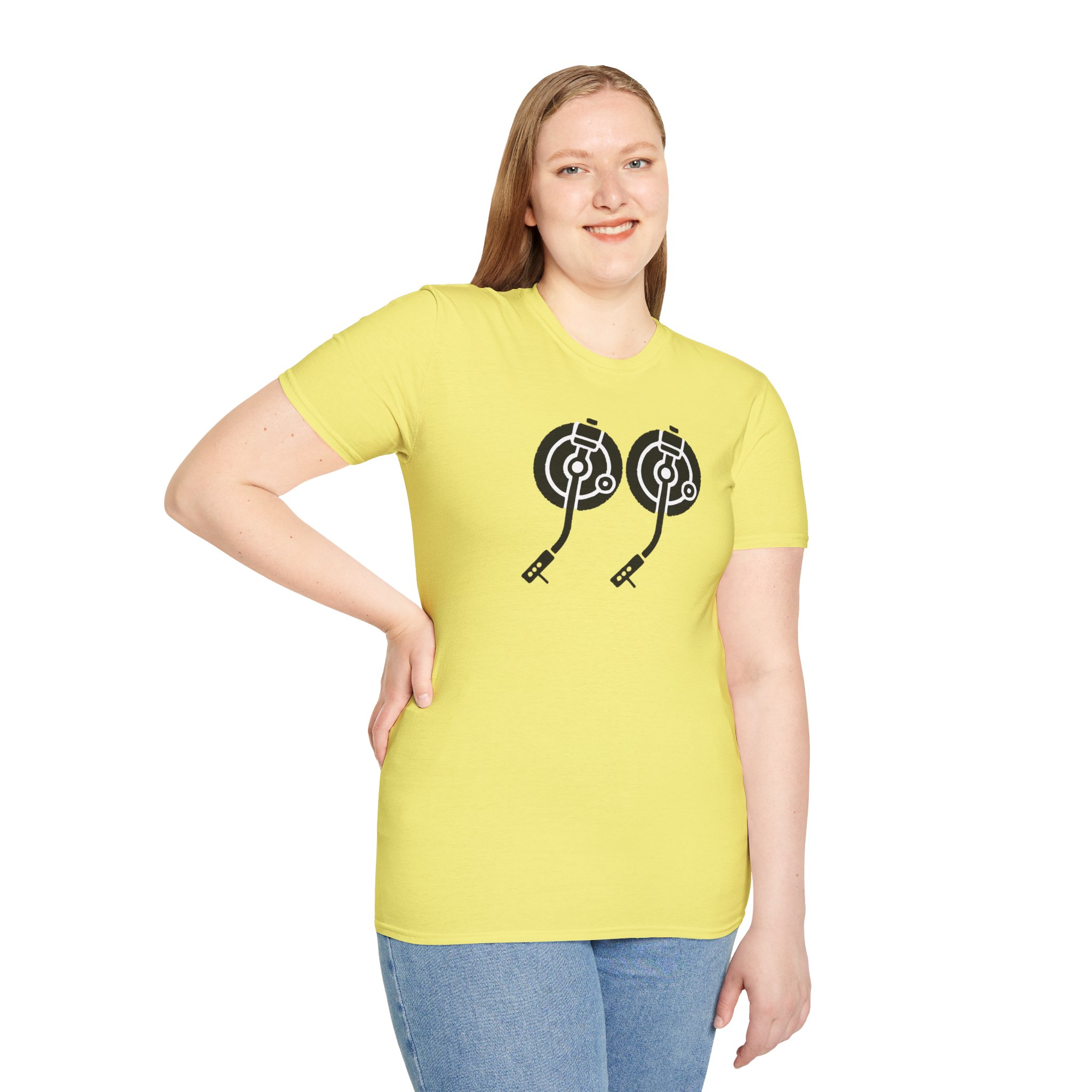Record Player Turntable Tee — Retro DJ Vinyl Graphic T-Shirt - Image 65