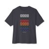 Copy of Retro Vibes Unisex Oversized Boxy Tee, Music Lover Shirt, Festival Attire, Comfortable Casual Tee, Graphic Tee for Every Day - Thumbnail Image 5