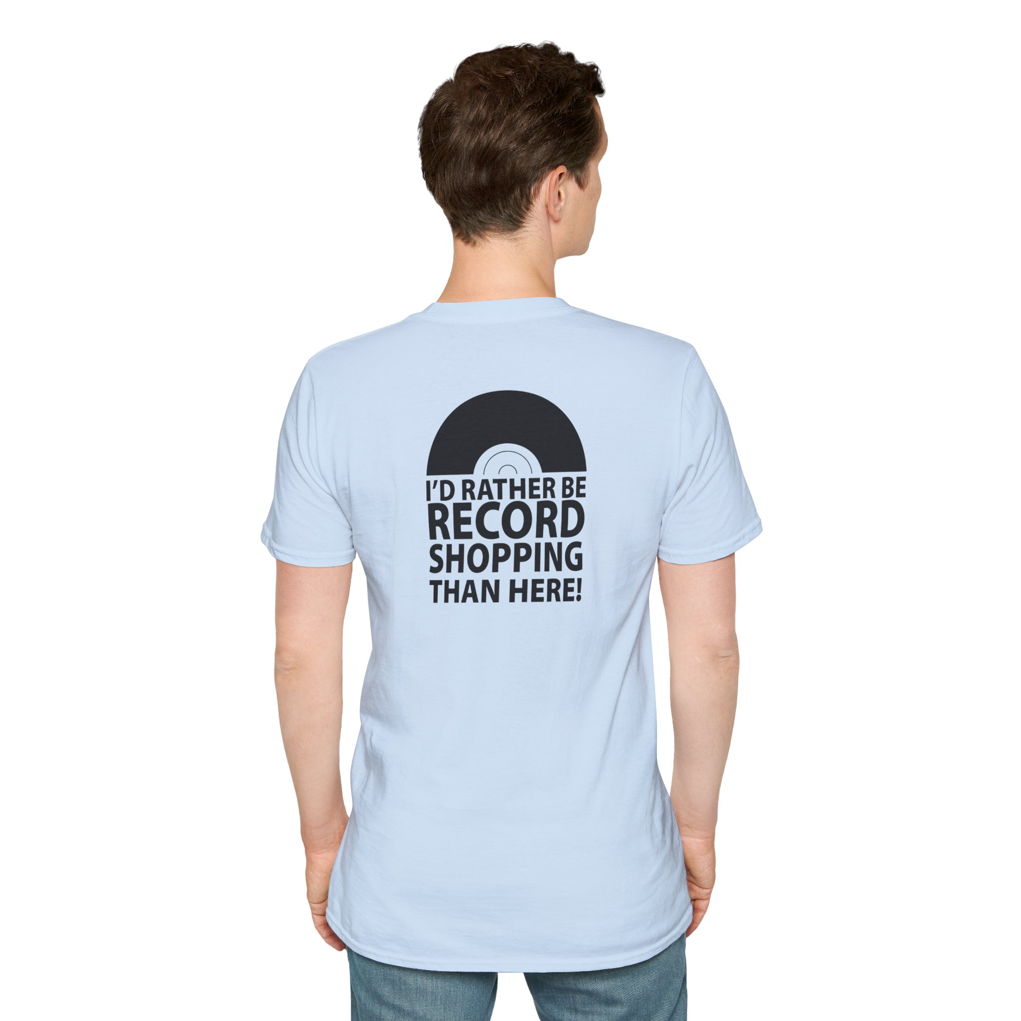 Record Shopping T‑Shirt — “I’d Rather Be Record Shopping Than Here!” Vinyl Lover Tee - Image 72