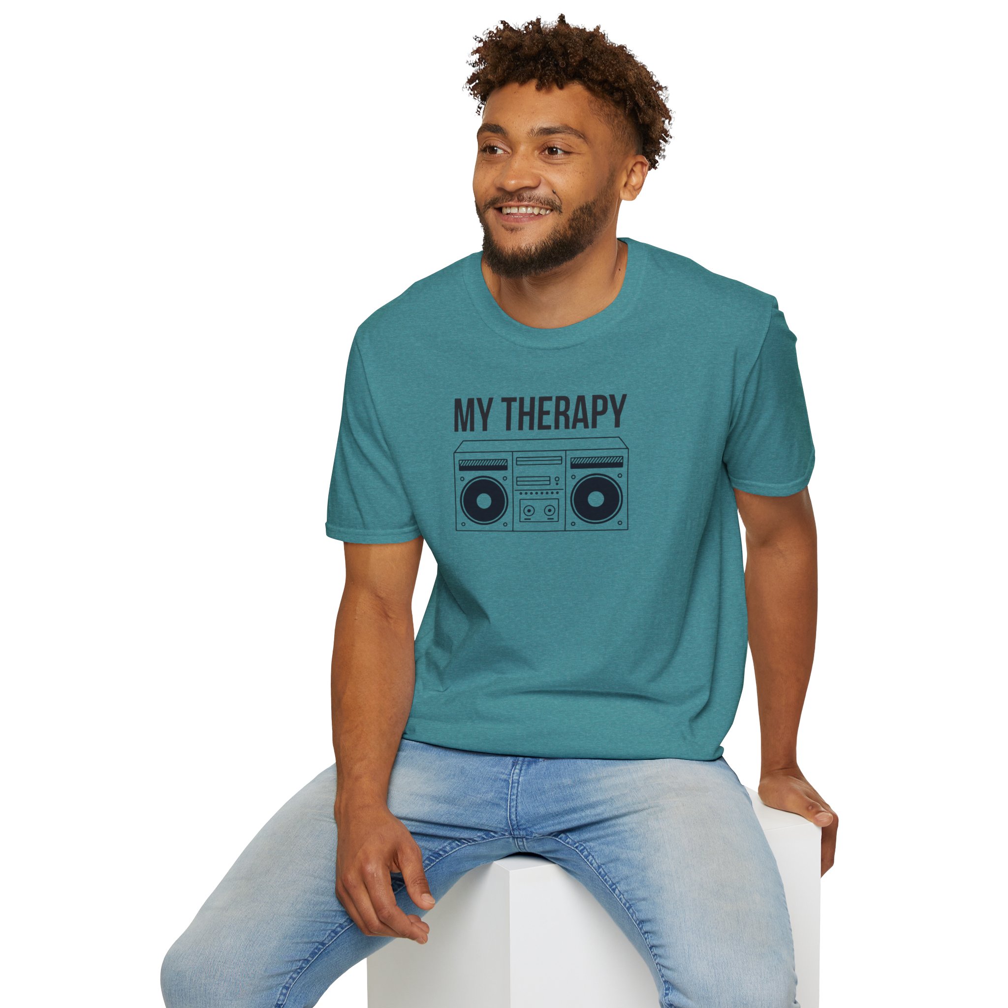 T‑Shirt — "My Therapy" Boombox Graphic Tee - Image 49