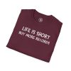 Life Is Short Buy More Records T-Shirt — Vinyl Lover Tee - Thumbnail Image 28