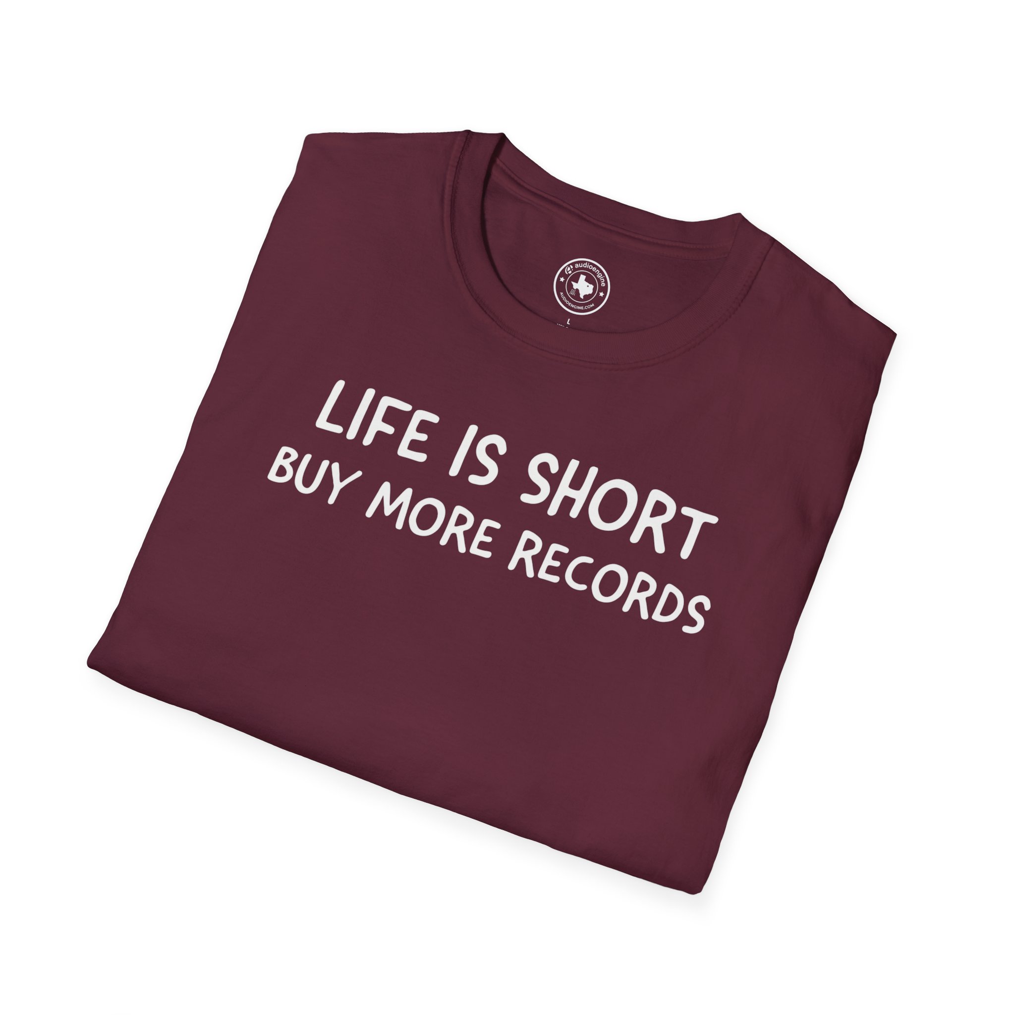Life Is Short Buy More Records T-Shirt — Vinyl Lover Tee - Image 28