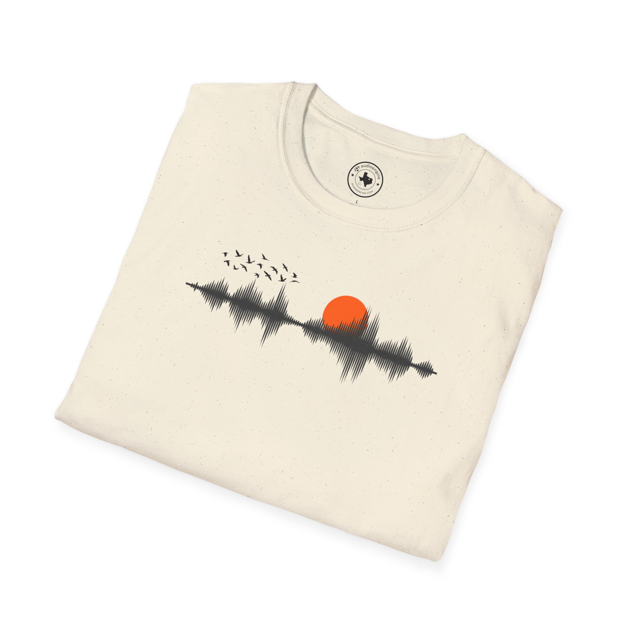 Sunset Soundwave T-Shirt — Minimal Nature Waveform Tee - Image 44