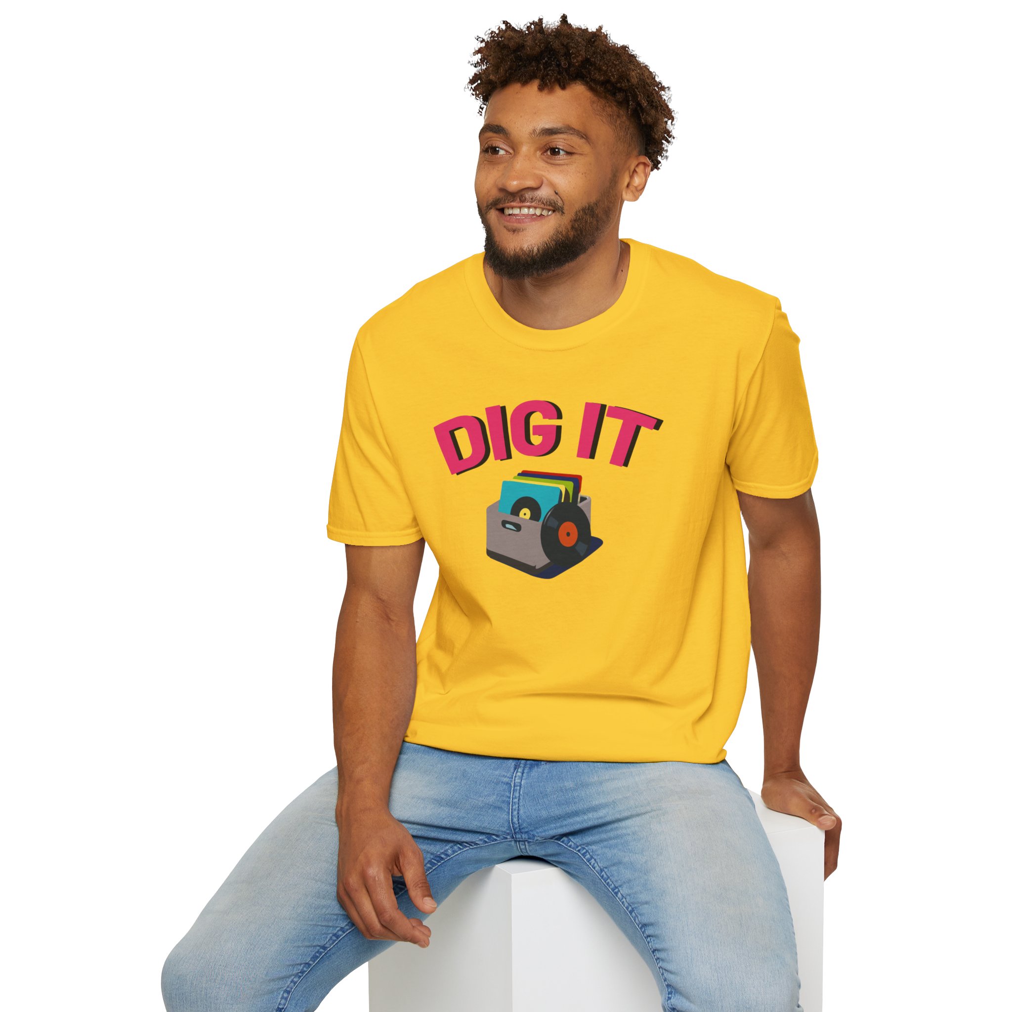 Dig It T-Shirt — Retro Excavator Graphic Tee - Image 71