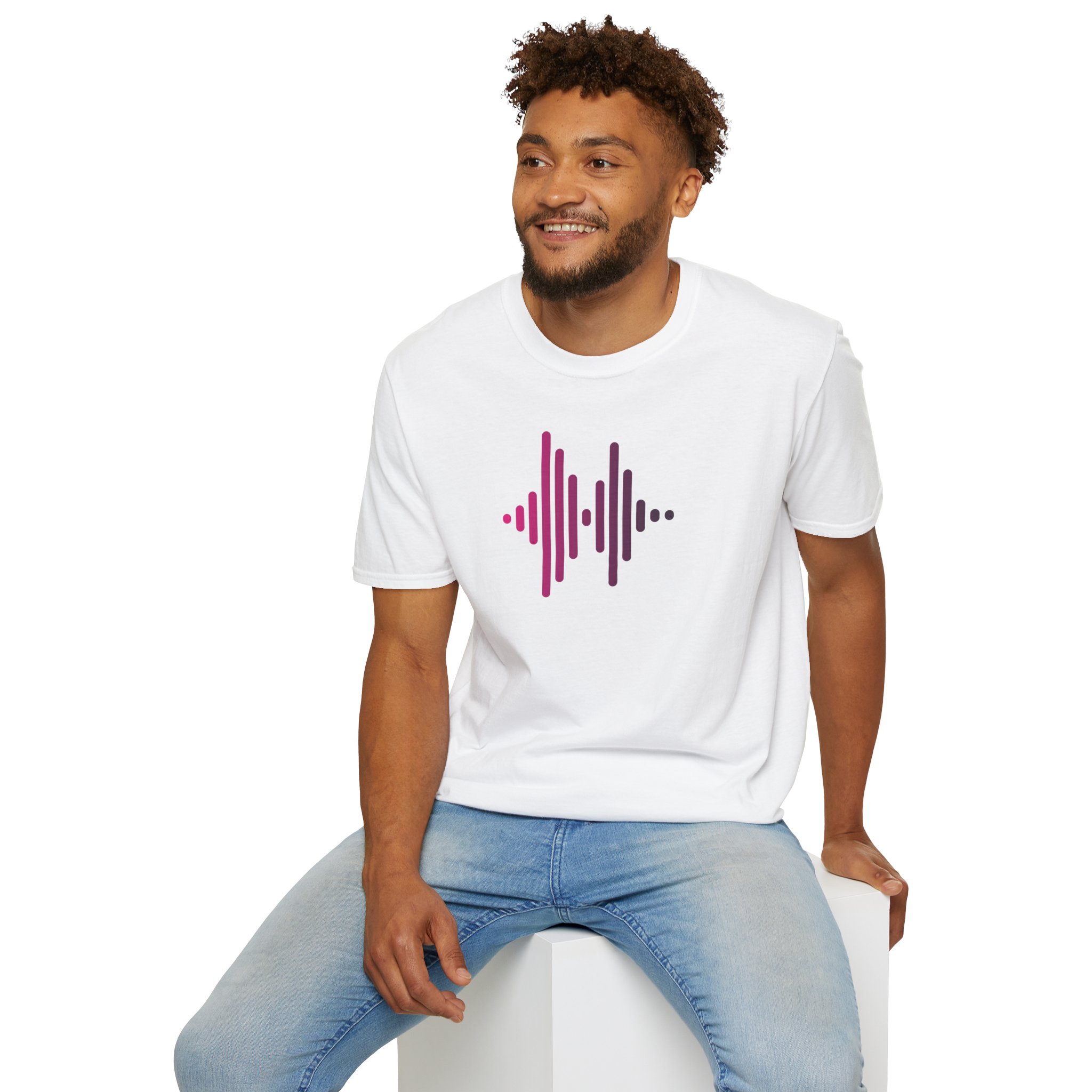 Audio Waveform Graphic Tee — Gradient Soundwave T-Shirt - Image 15