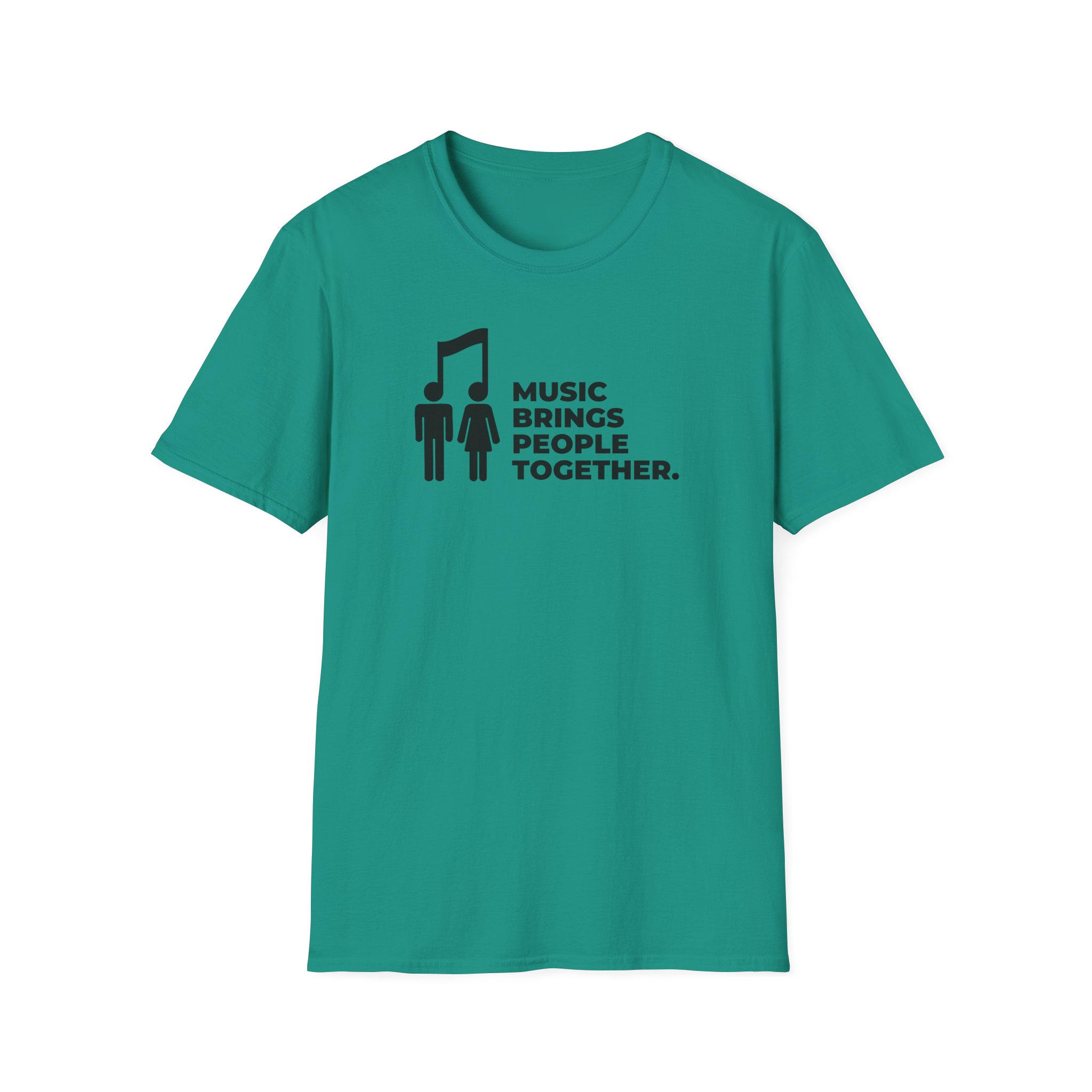 Music Brings People Together Unisex Softstyle T-Shirt - Image 37