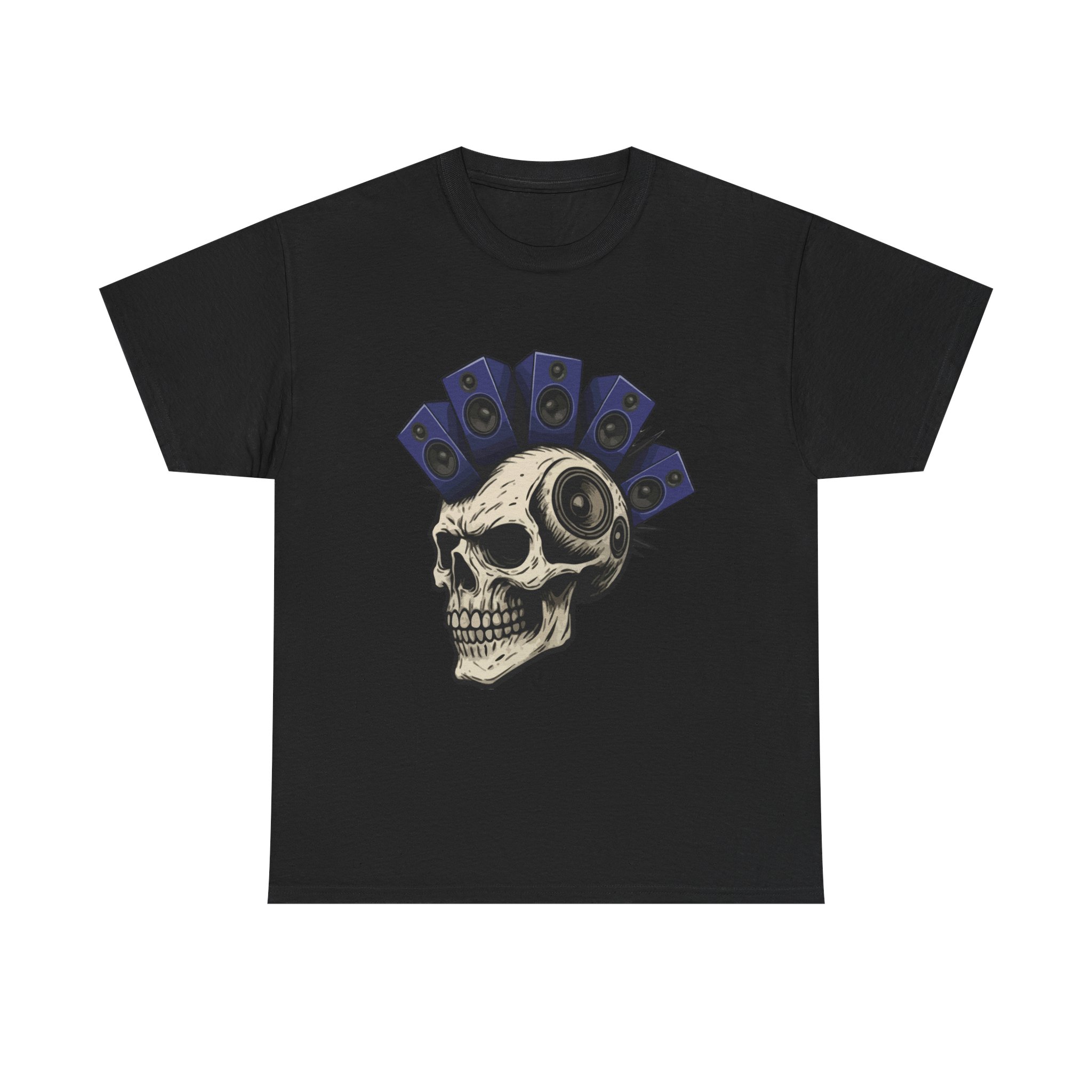 Skull Graffiti T-Shirt, Music Lover Tee, Festival Fashion Shirt, Unisex Graphic Tee, Edgy Streetwear Apparel - Image 9