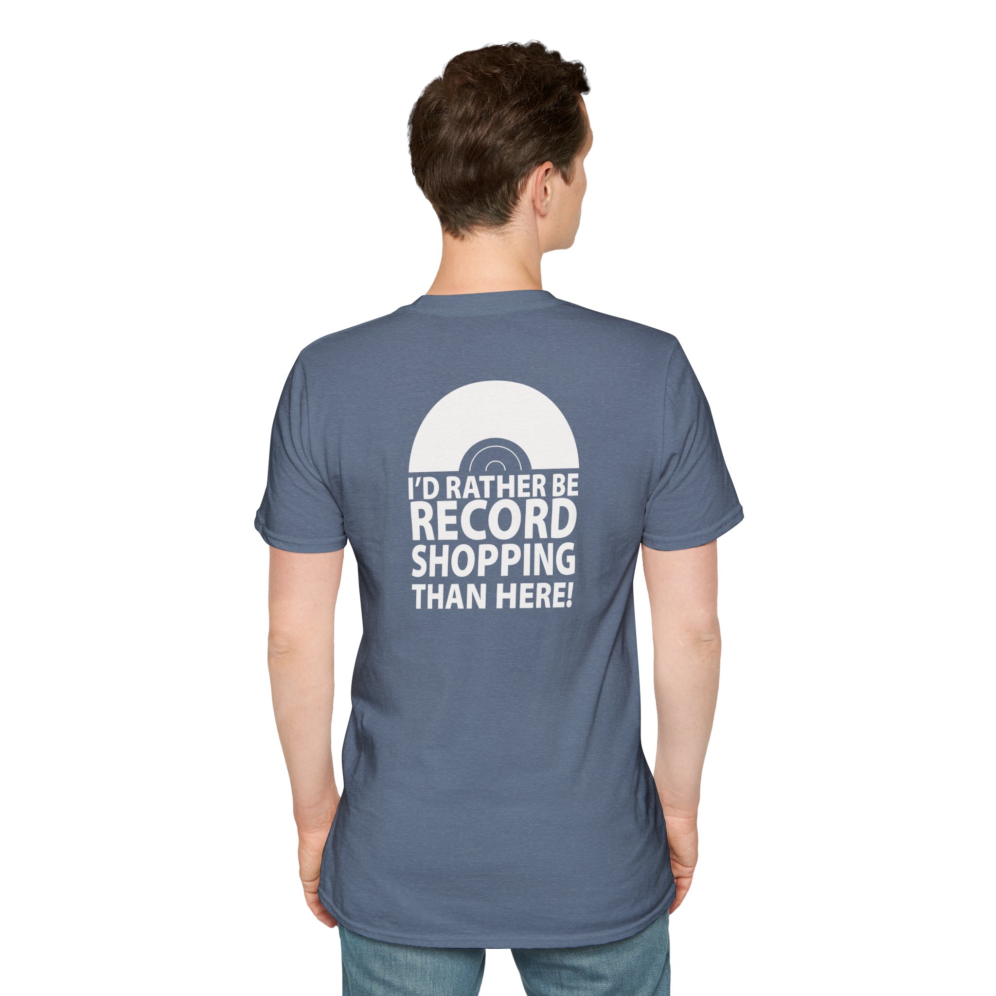 Record Shopping T‑Shirt — “I’d Rather Be Record Shopping Than Here!” Vinyl Lover Tee - Image 54