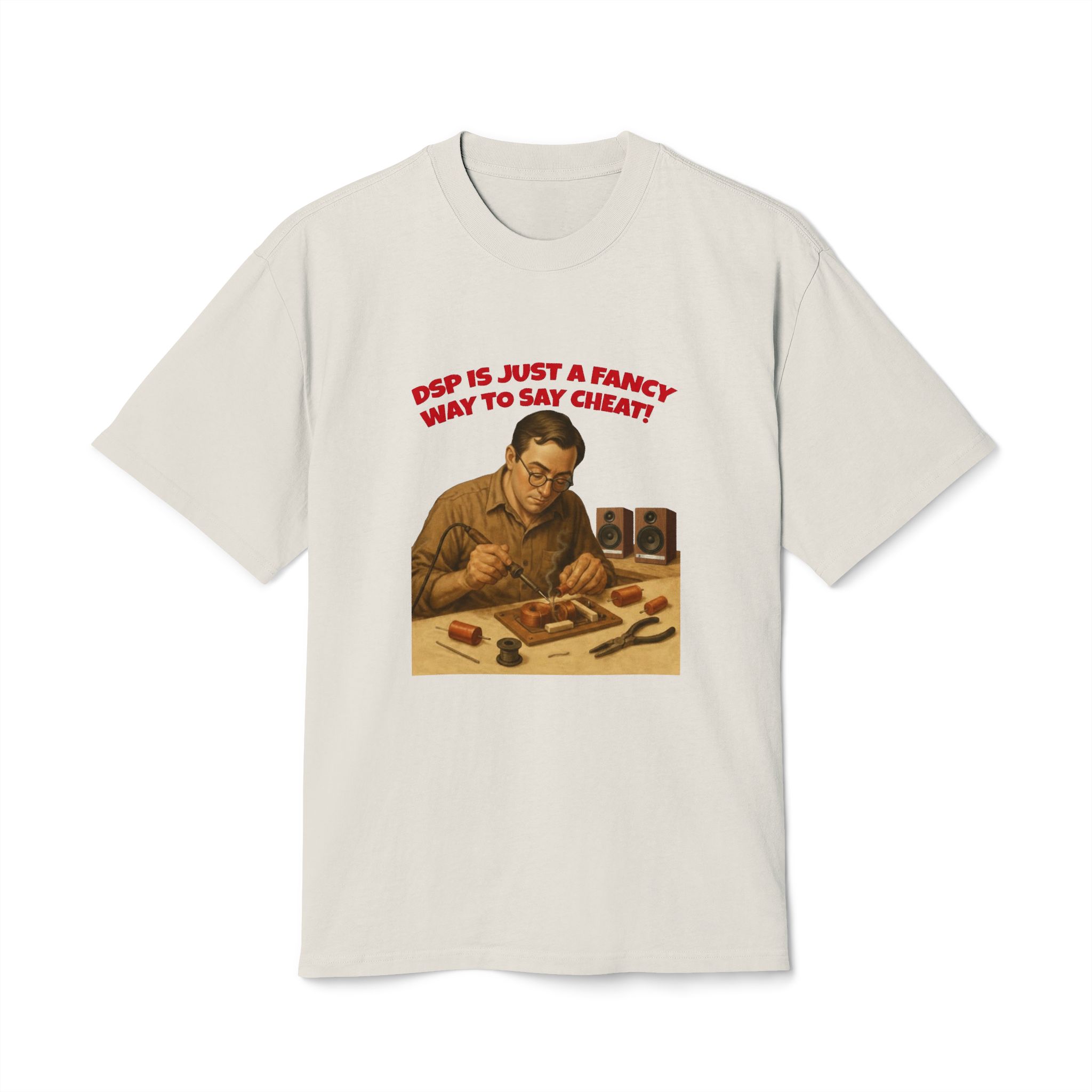 Retro Humor Unisex Heavy Faded Tee - "DSP is Just a Fancy Way to Say Cheaty!" - Image 5