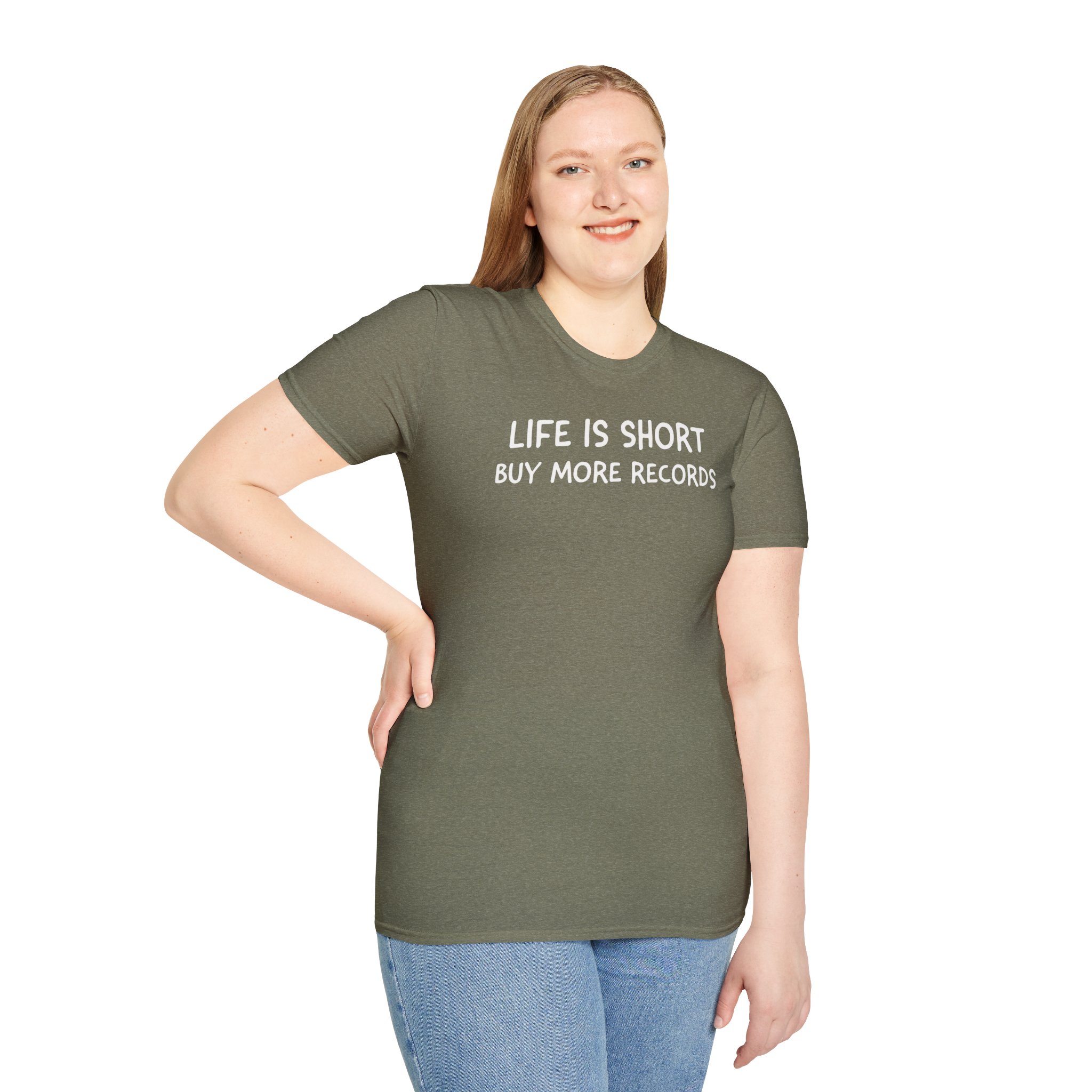 Life Is Short Buy More Records T-Shirt — Vinyl Lover Tee - Image 37