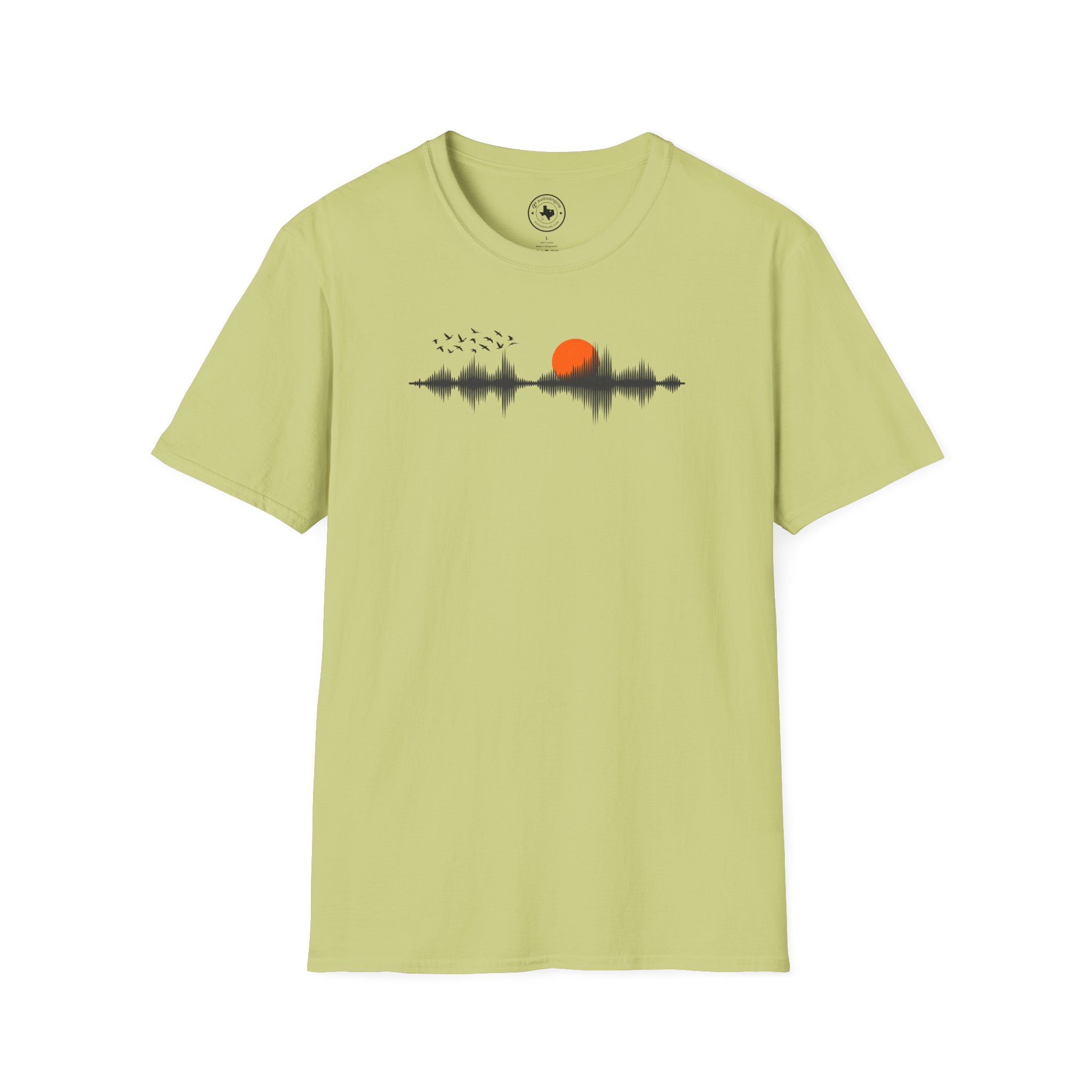 Sunset Soundwave T-Shirt — Minimal Nature Waveform Tee - Image 57