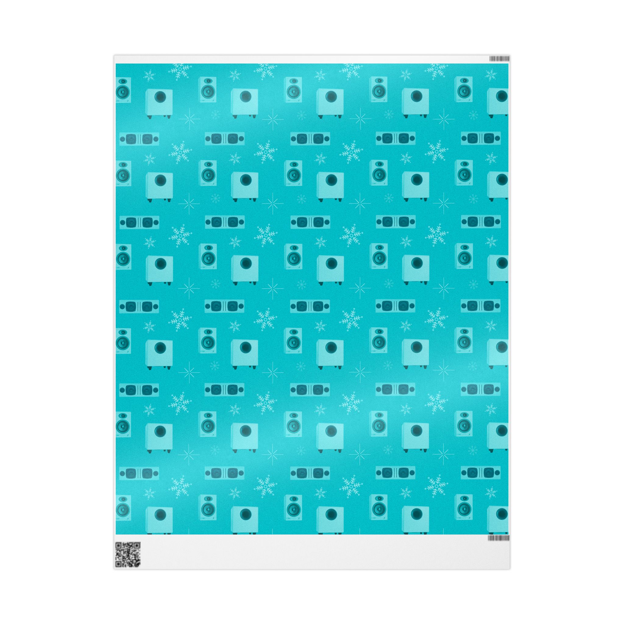 Holiday Wrapping Papers - Teal - Image 1