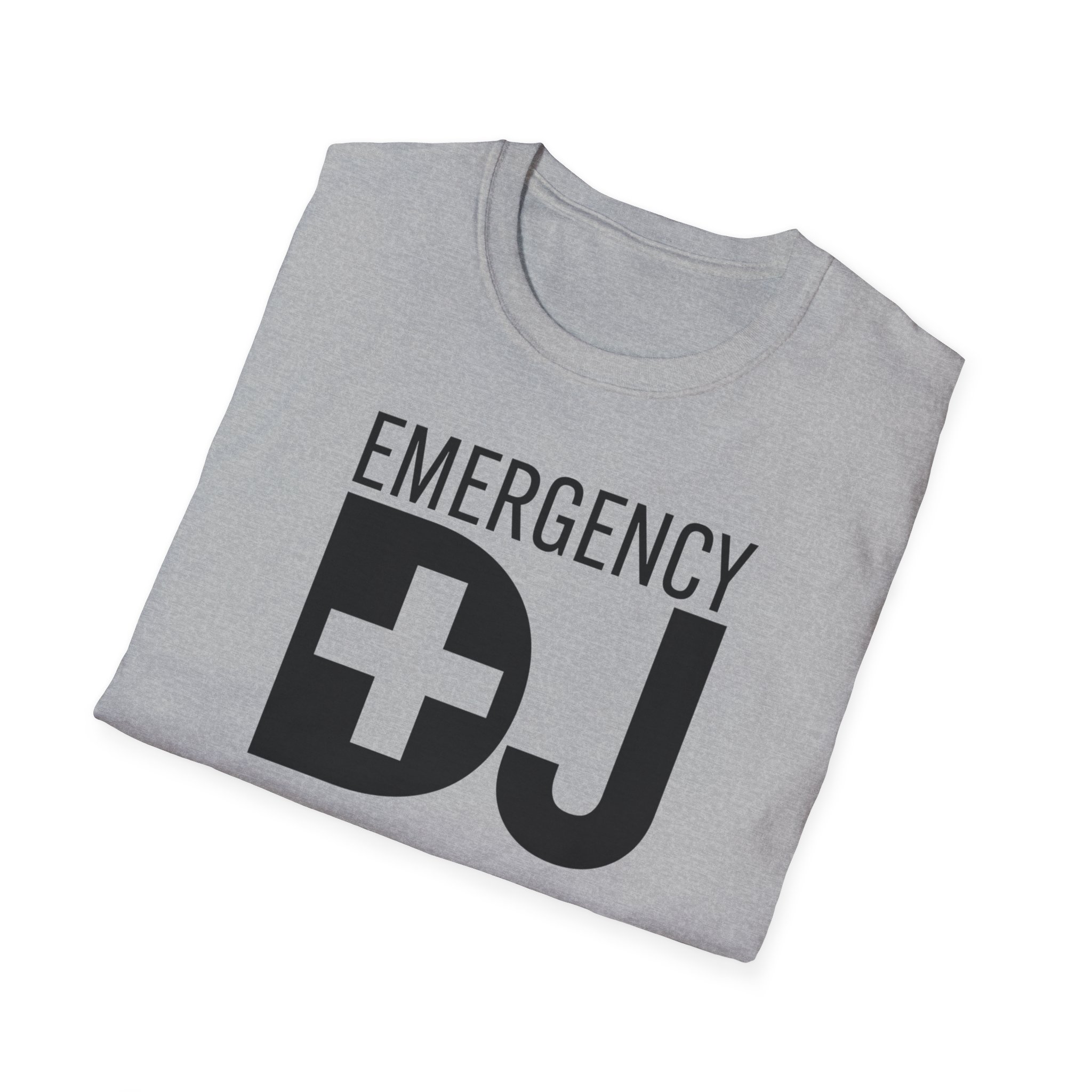 Emergency DJ Unisex Softstyle T-Shirt - Perfect for Music Lovers and Events - Image 12