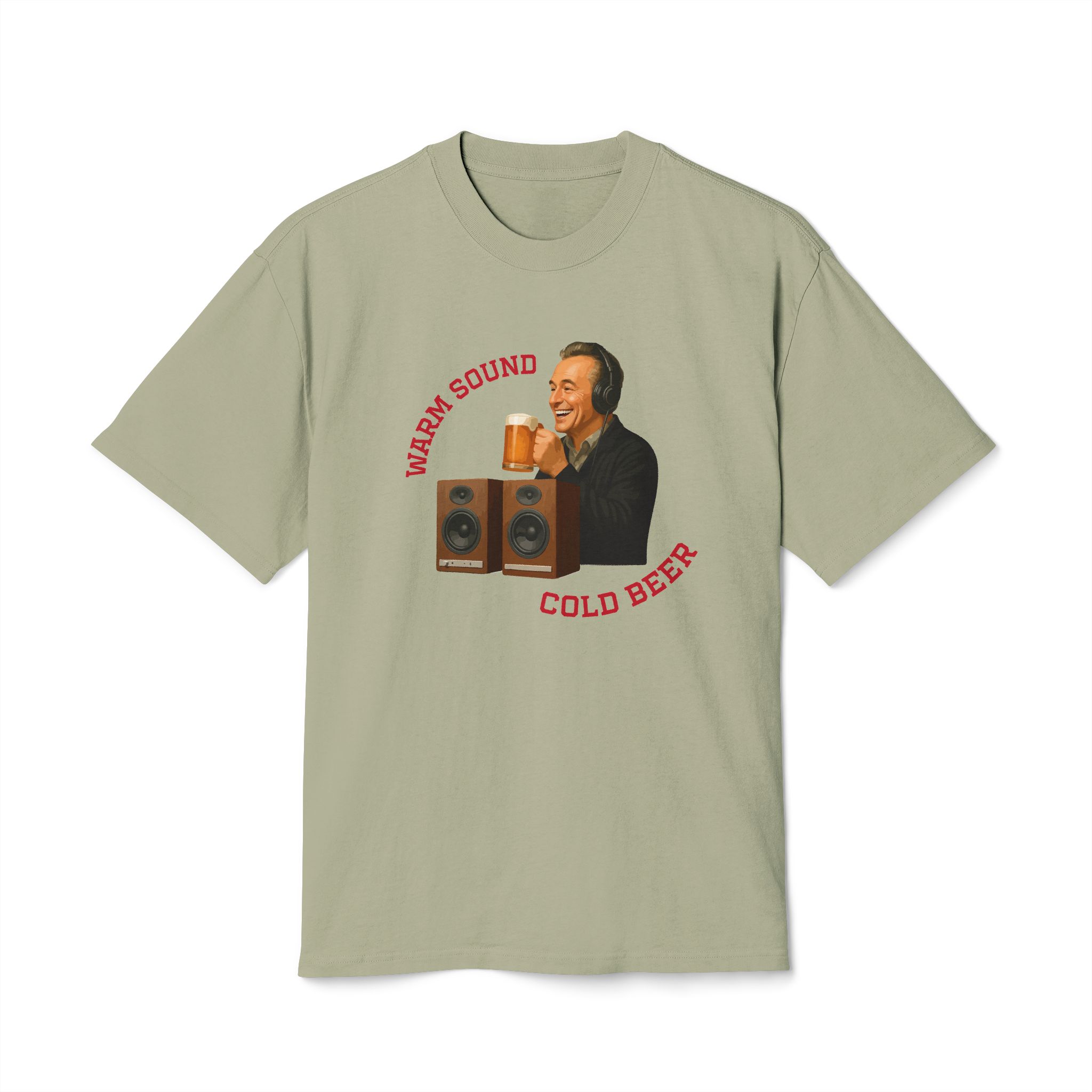 Retro Vibe Unisex Faded Tee - "Warm Sound, Cold Beer" Graphic - Image 17