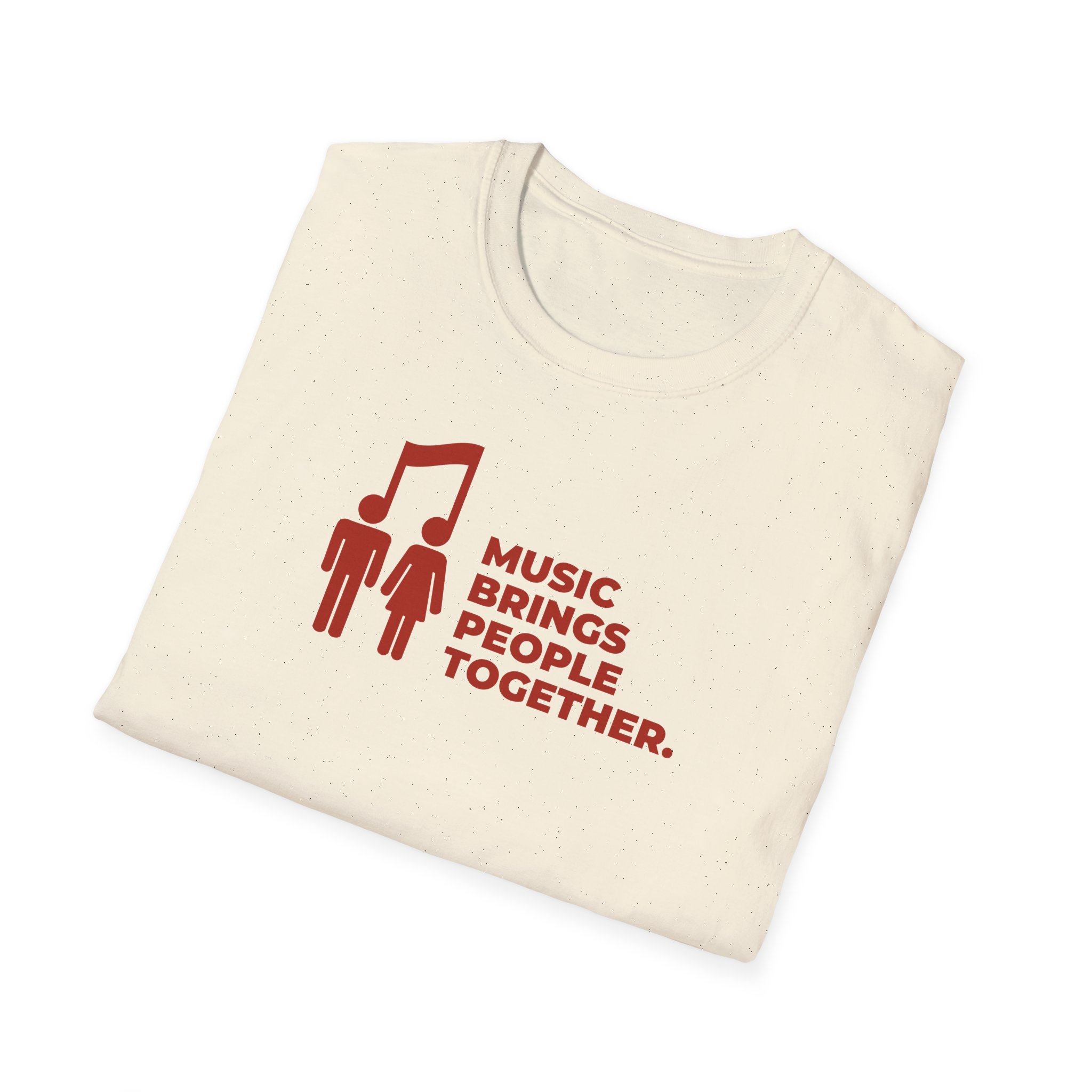Music Brings People Together Unisex Softstyle T-Shirt - Image 4