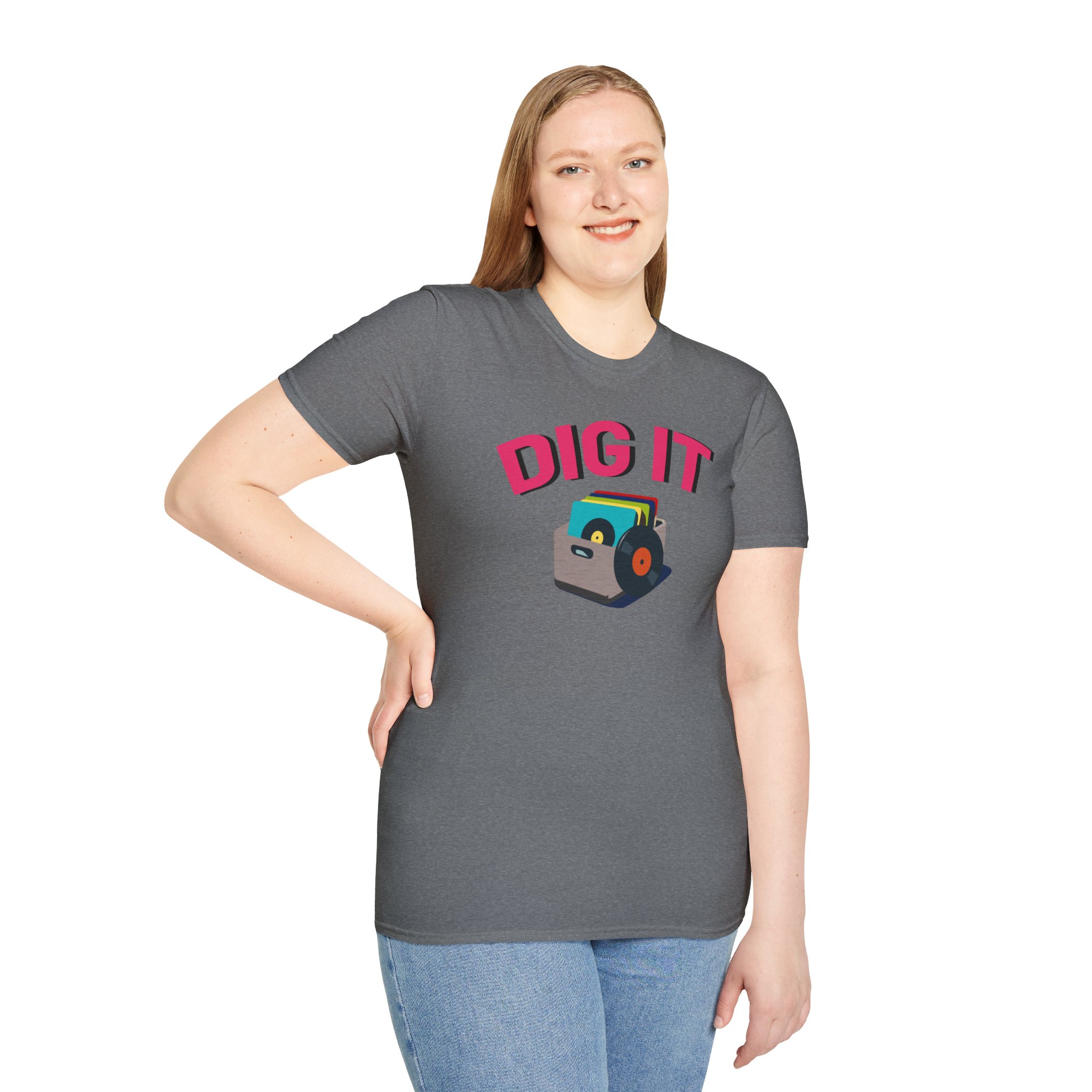 Dig It T-Shirt — Retro Excavator Graphic Tee - Image 77
