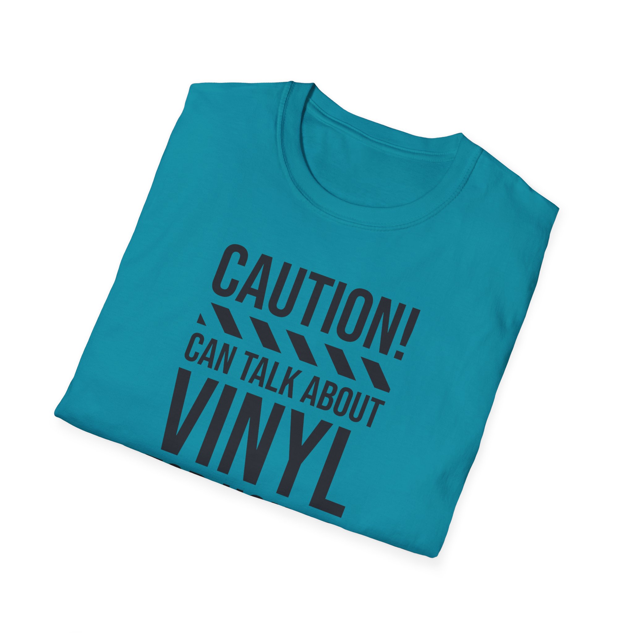 Vinyl Lover T-Shirt — "Caution! Can Talk About Vinyl For Hours" Music Tee - Image 70