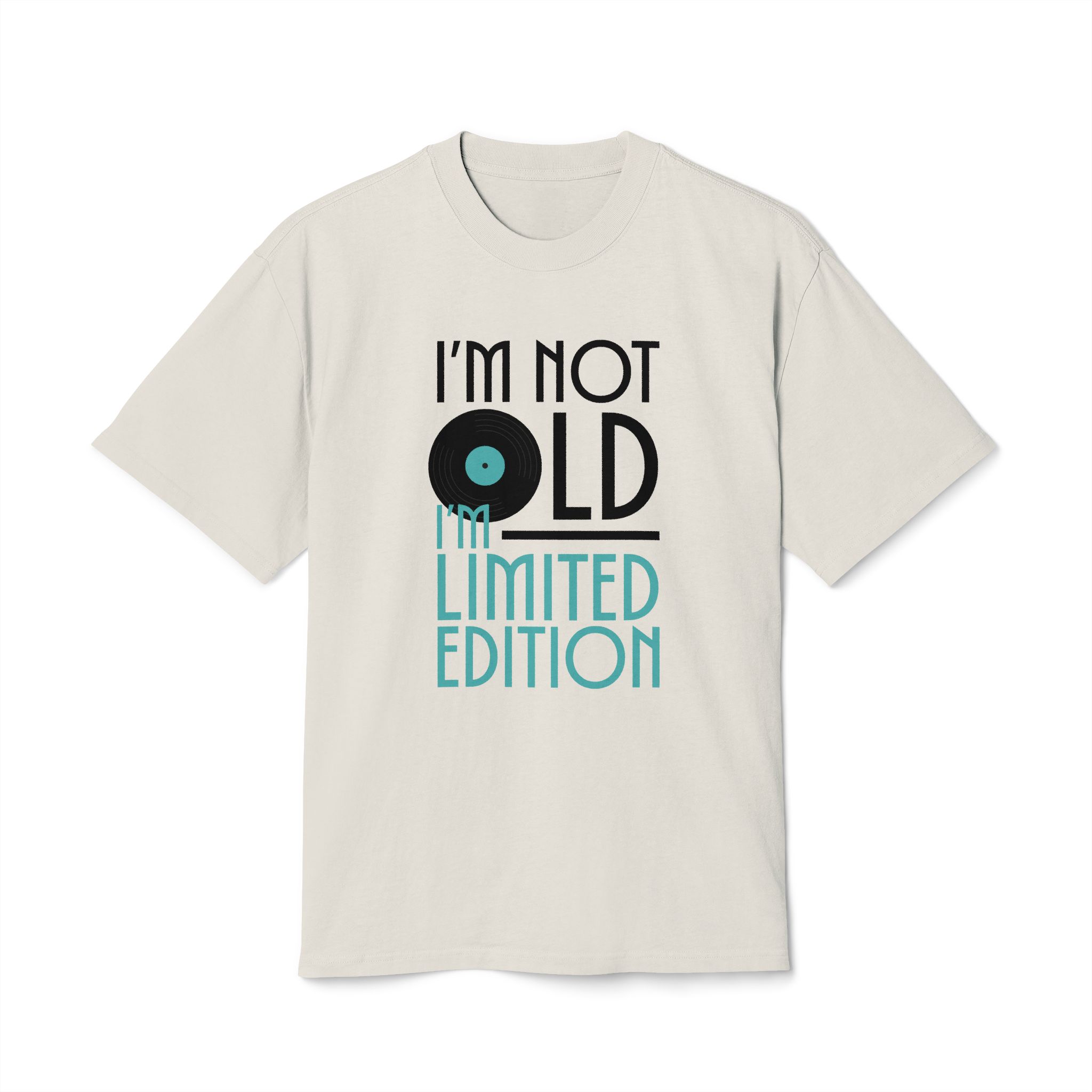 Vintage Vinyl-Inspired Unisex Heavy Faded Tee: 'I'm Not Old, I'm Limited Edition' - Image 5