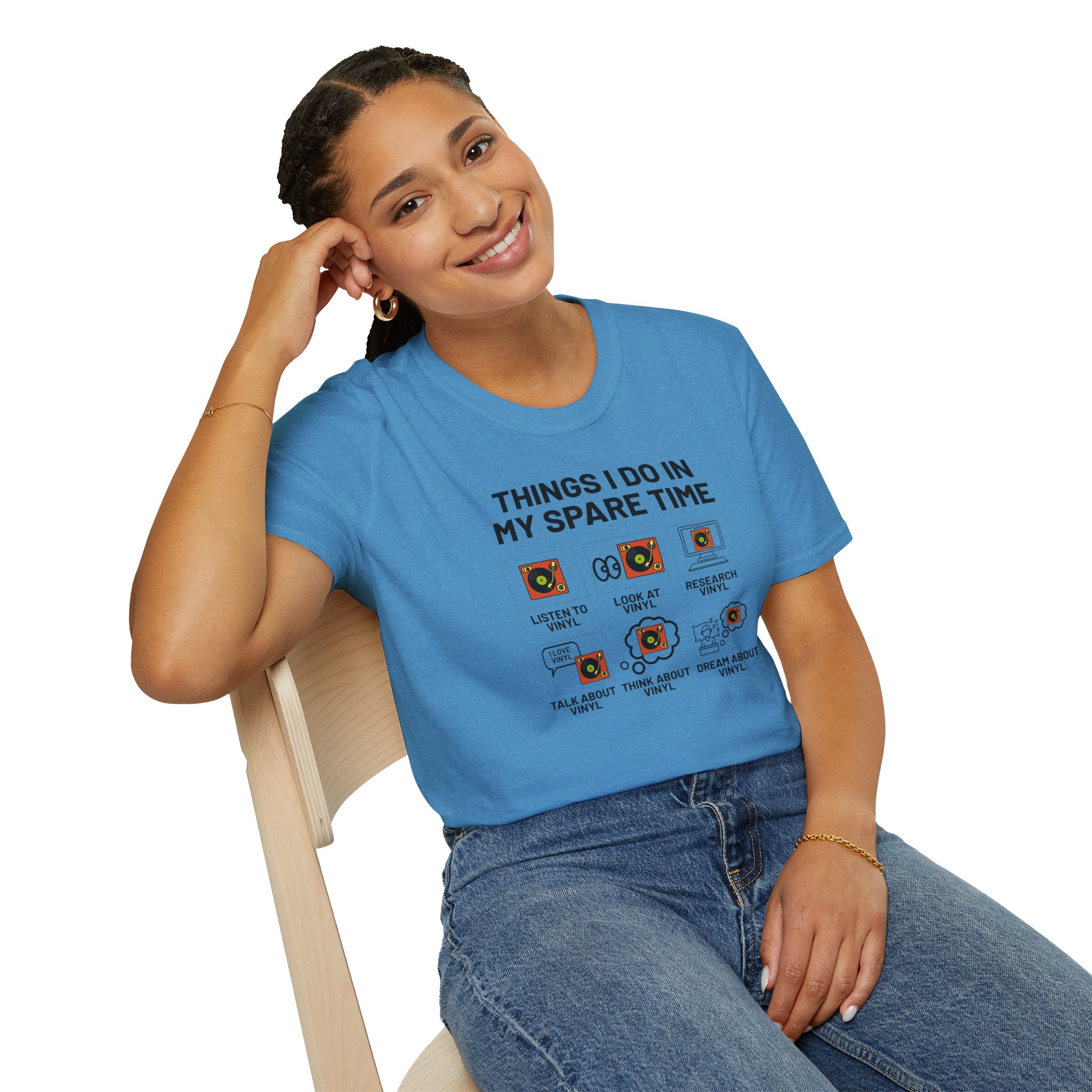 Things I Do In My Spare Time T-Shirt — Funny Hobbies Graphic Tee - Image 8
