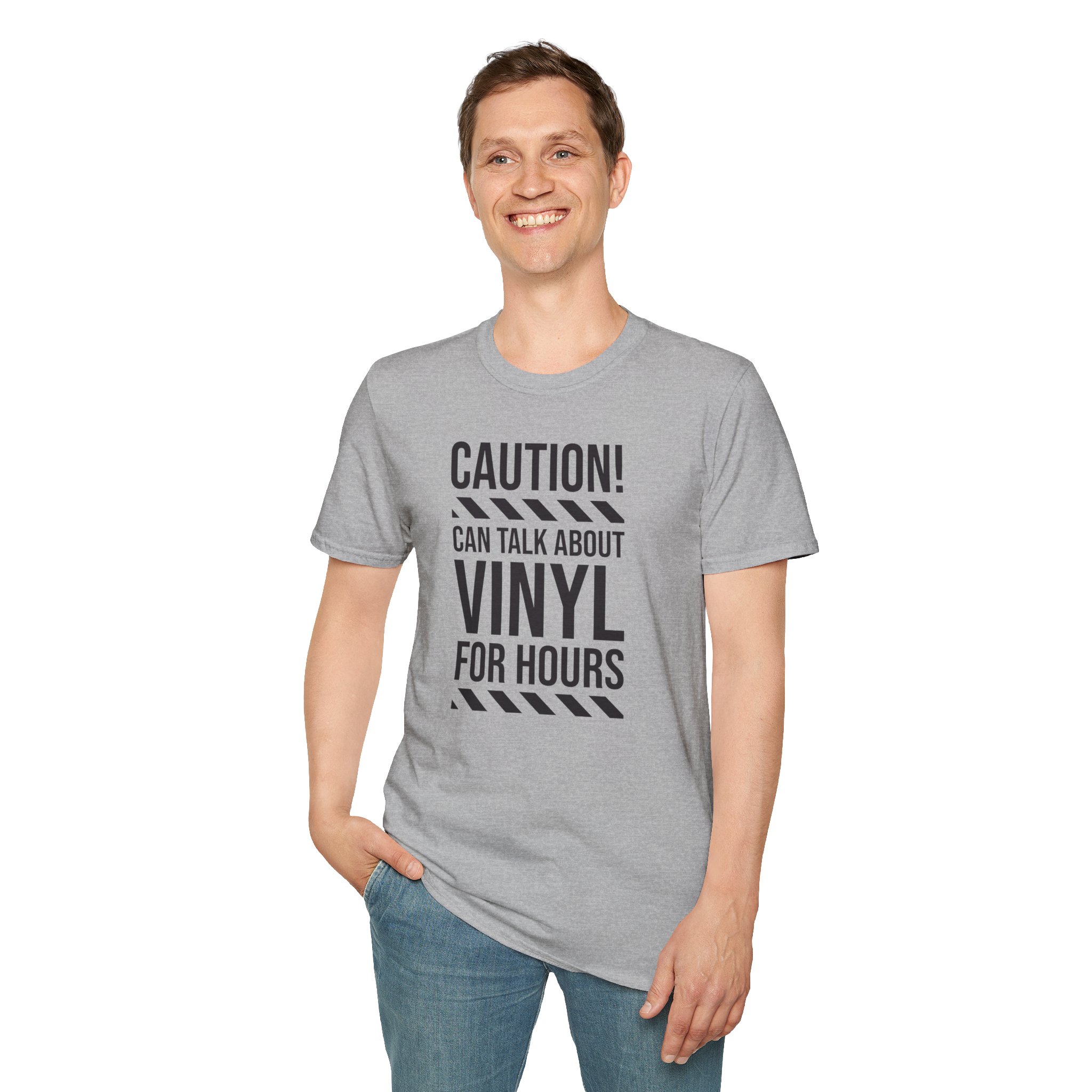 Vinyl Lover T-Shirt — "Caution! Can Talk About Vinyl For Hours" Music Tee - Image 24