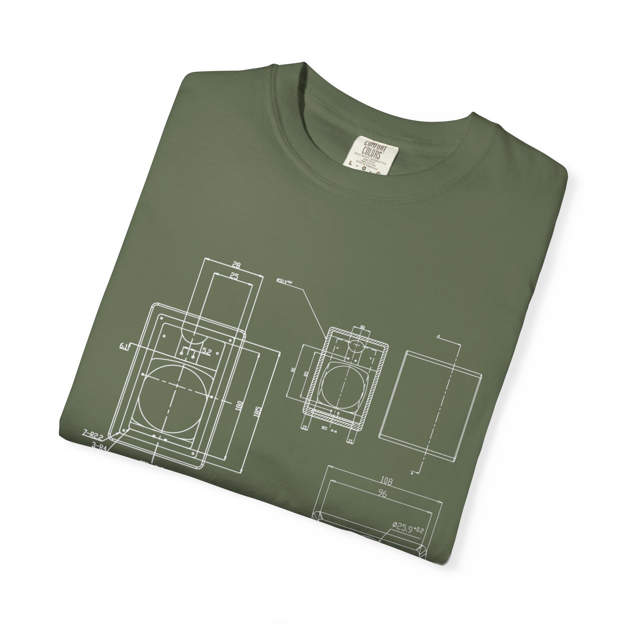 Blueprint Camera Unisex T-Shirt, Casual Wear, Artist Gift, Photography Tee, Unique Apparel, Comfortable Style - Image 25