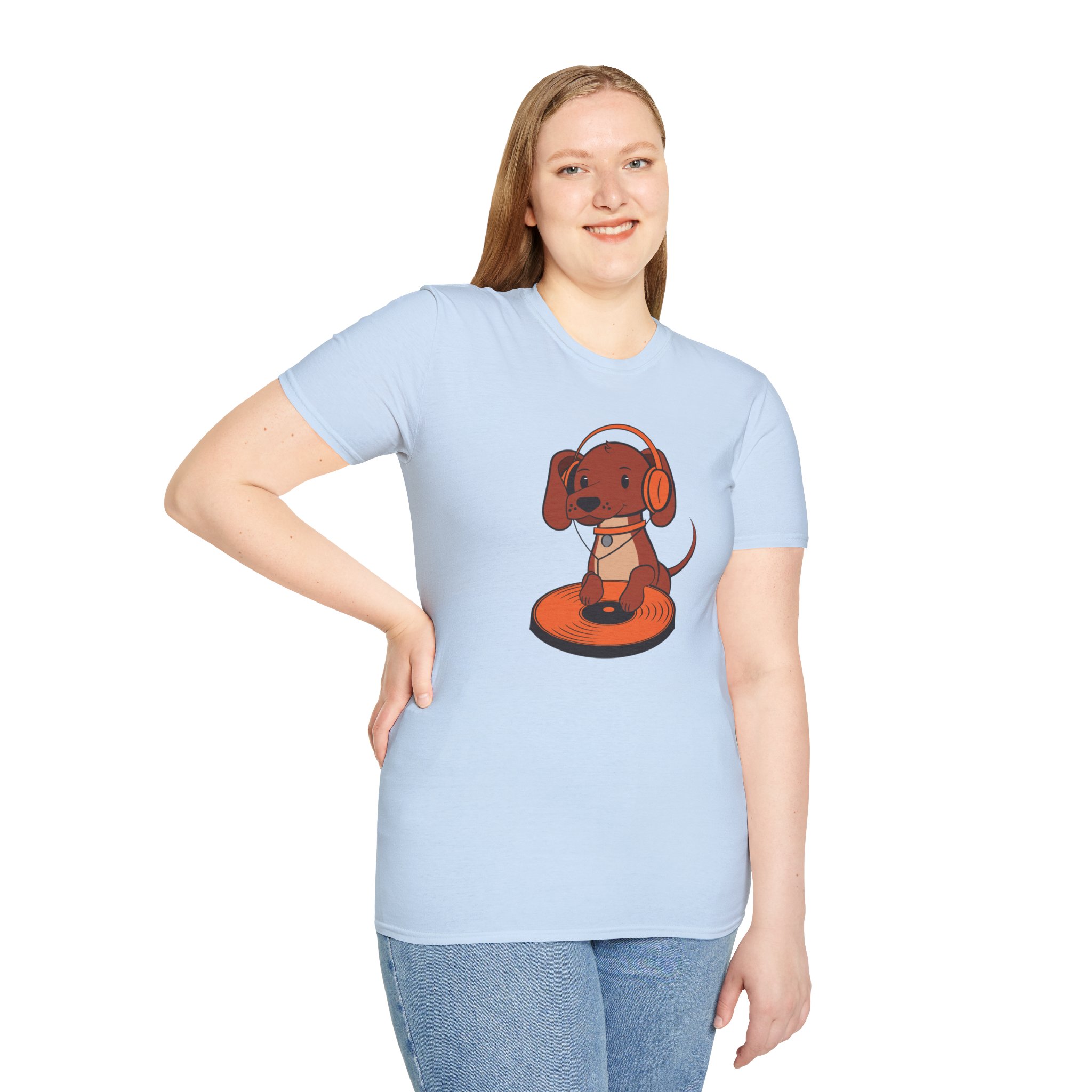 DJ Dachshund Tee — Cute Dog with Headphones Graphic T-Shirt - Image 85