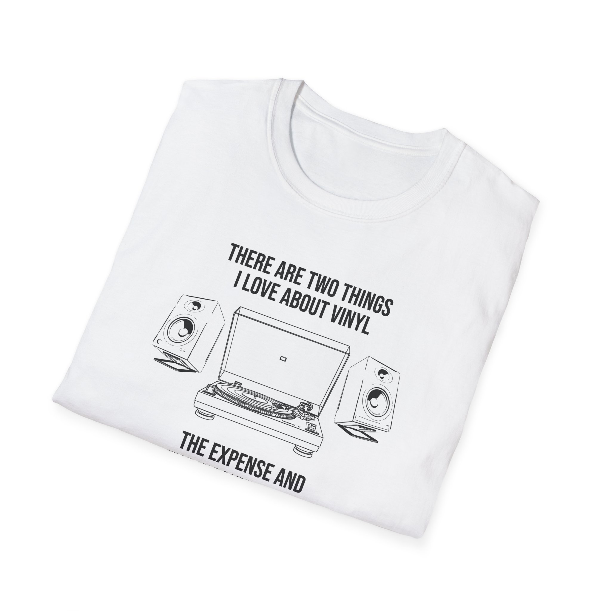 Vinyl Lover Unisex Softstyle T-Shirt - Music Junkie Tee - Image 4
