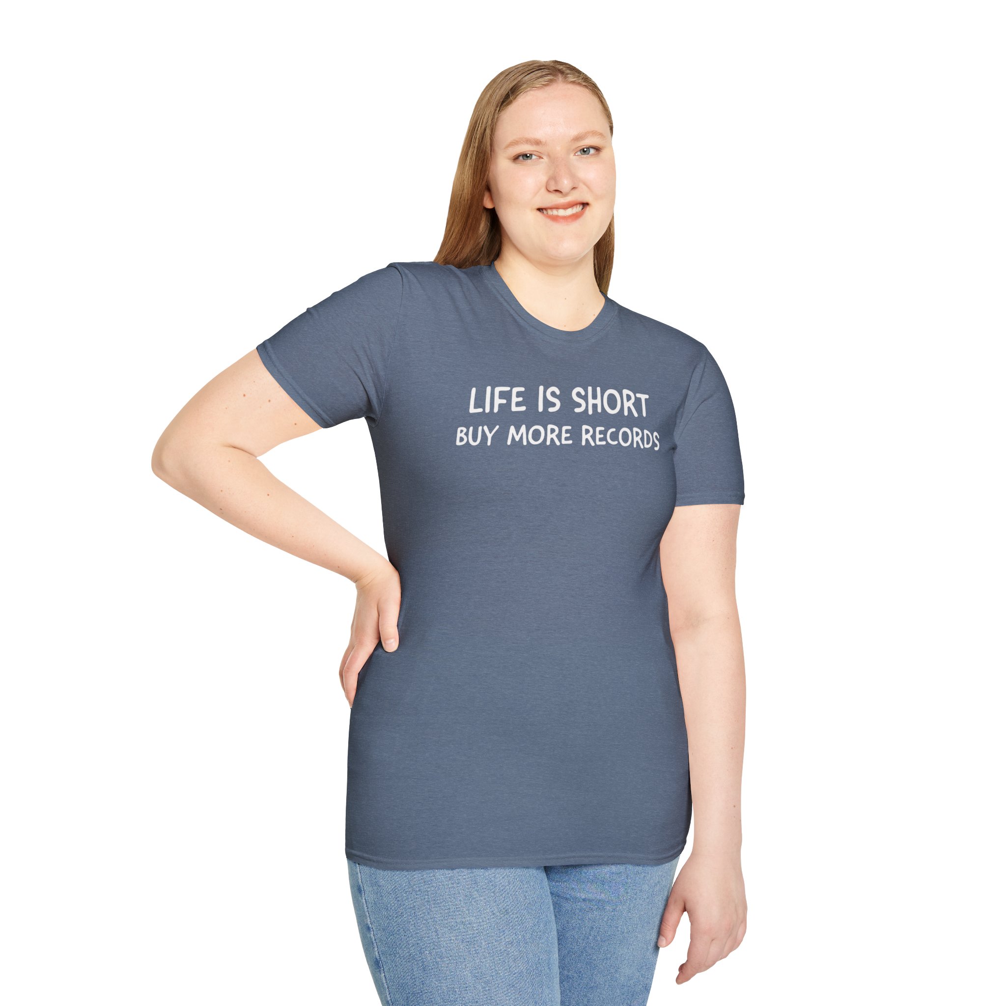 Life Is Short Buy More Records T-Shirt — Vinyl Lover Tee - Image 61