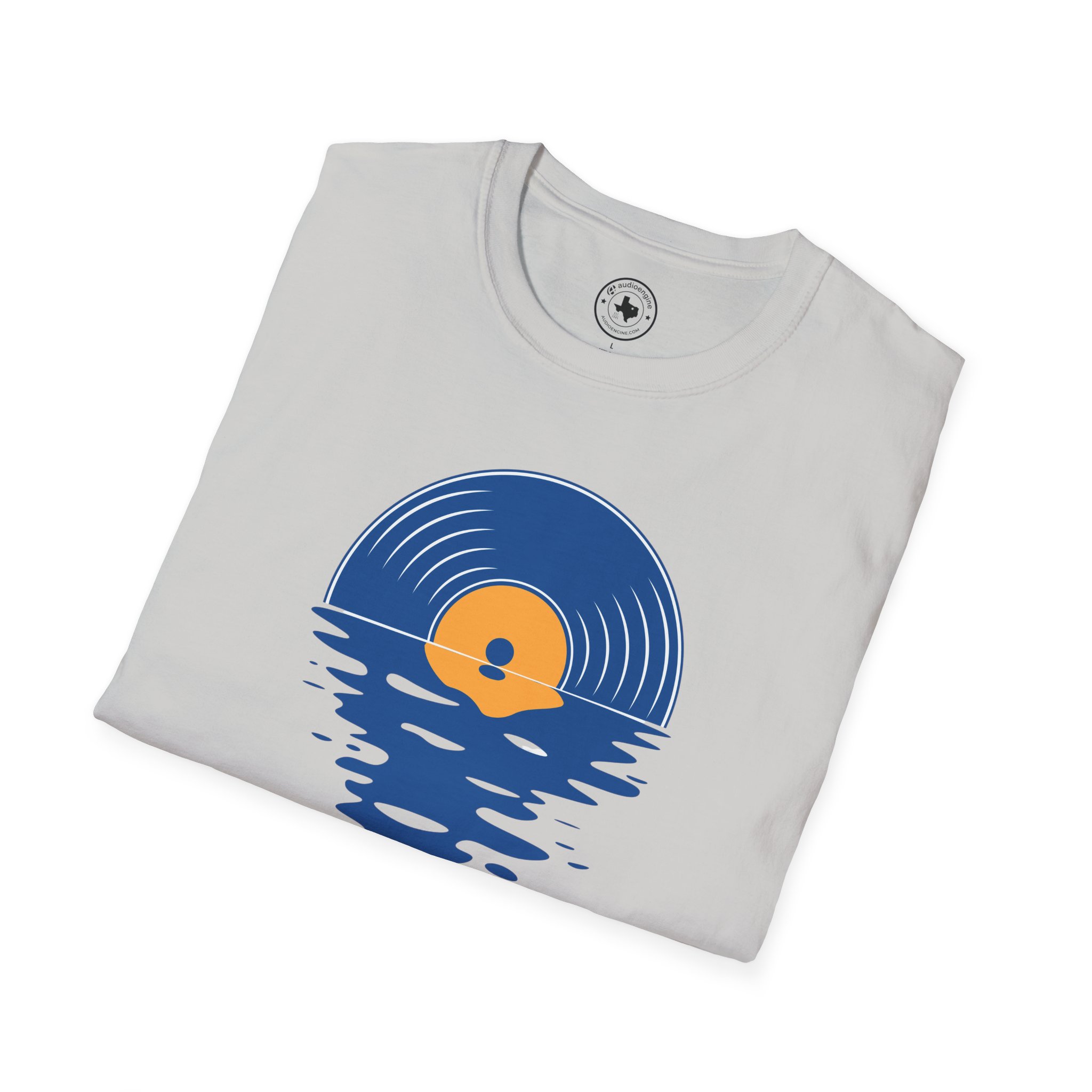 Sunset Vinyl Record T‑Shirt — Retro Music Lake Graphic Tee - Image 129