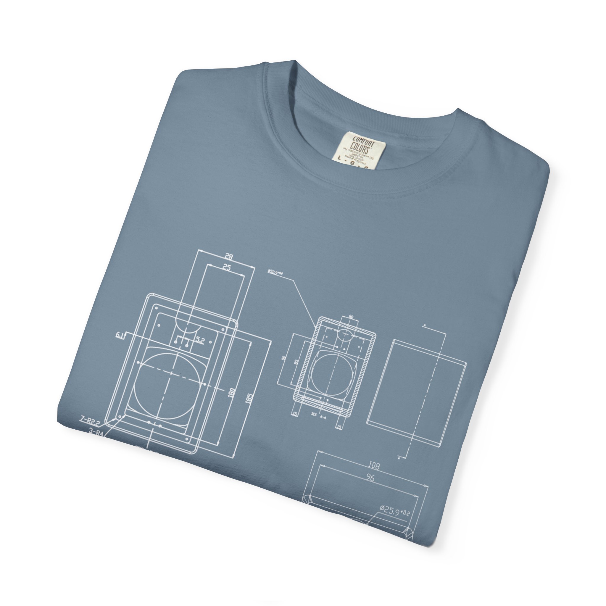 Blueprint Camera Unisex T-Shirt, Casual Wear, Artist Gift, Photography Tee, Unique Apparel, Comfortable Style - Image 46