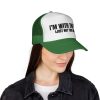 Fun DJ Trucker Cap - I'm with the DJ (Just Not This One) - Thumbnail Image 4