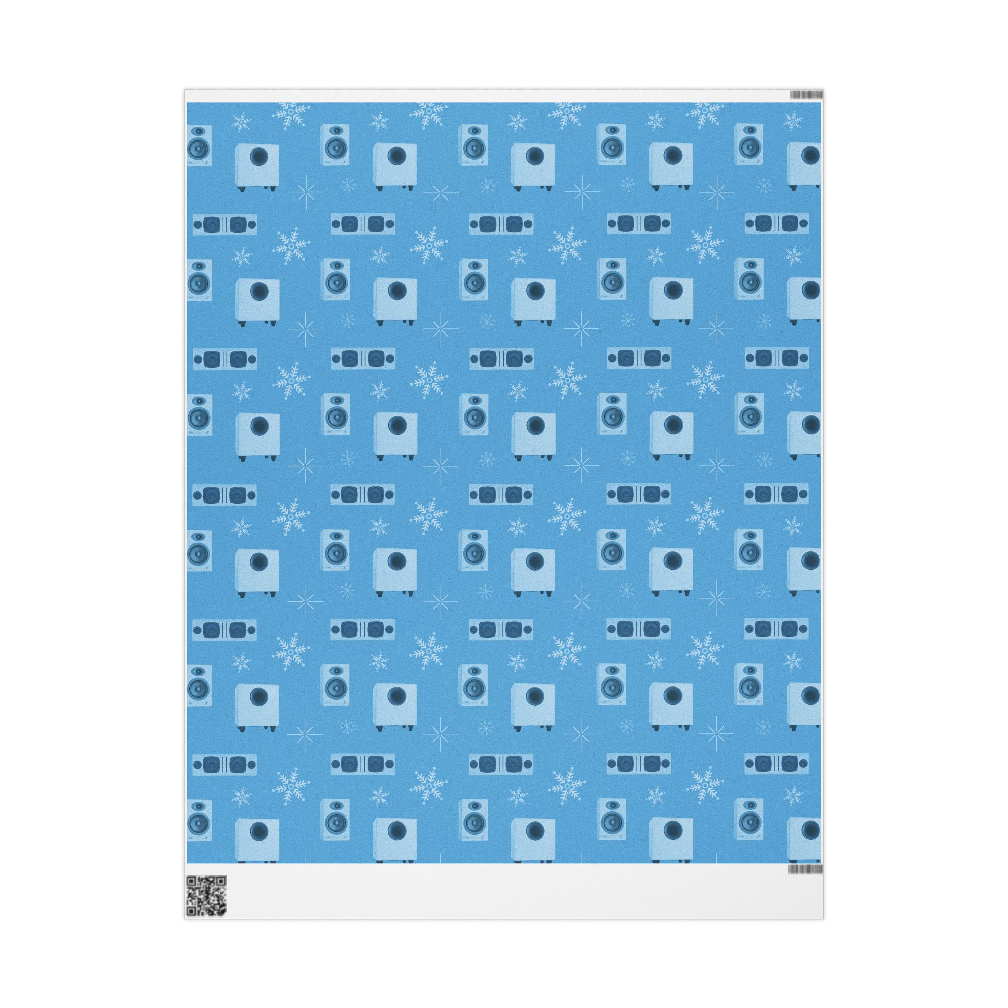 Holiday Wrapping Papers - Light Blue - Image 1