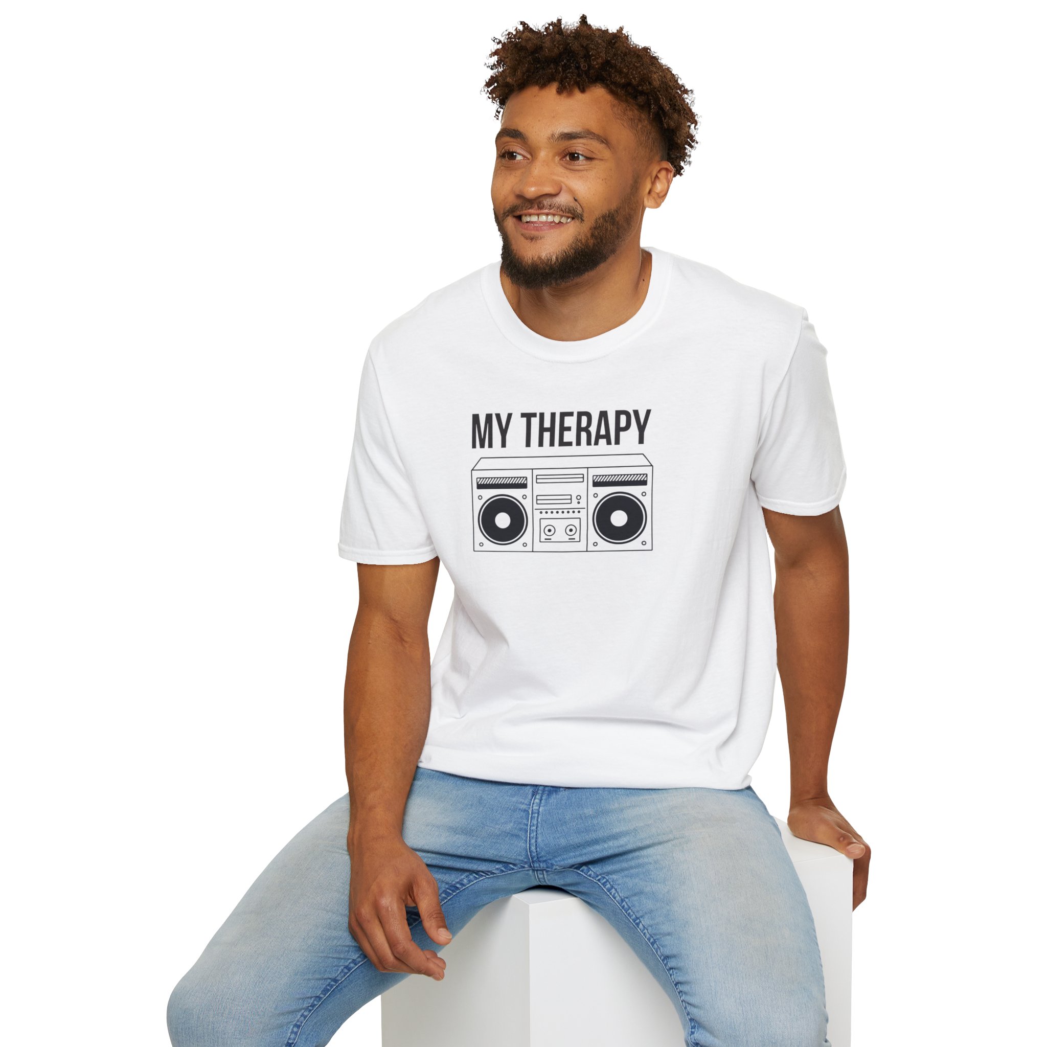 T‑Shirt — "My Therapy" Boombox Graphic Tee - Image 14