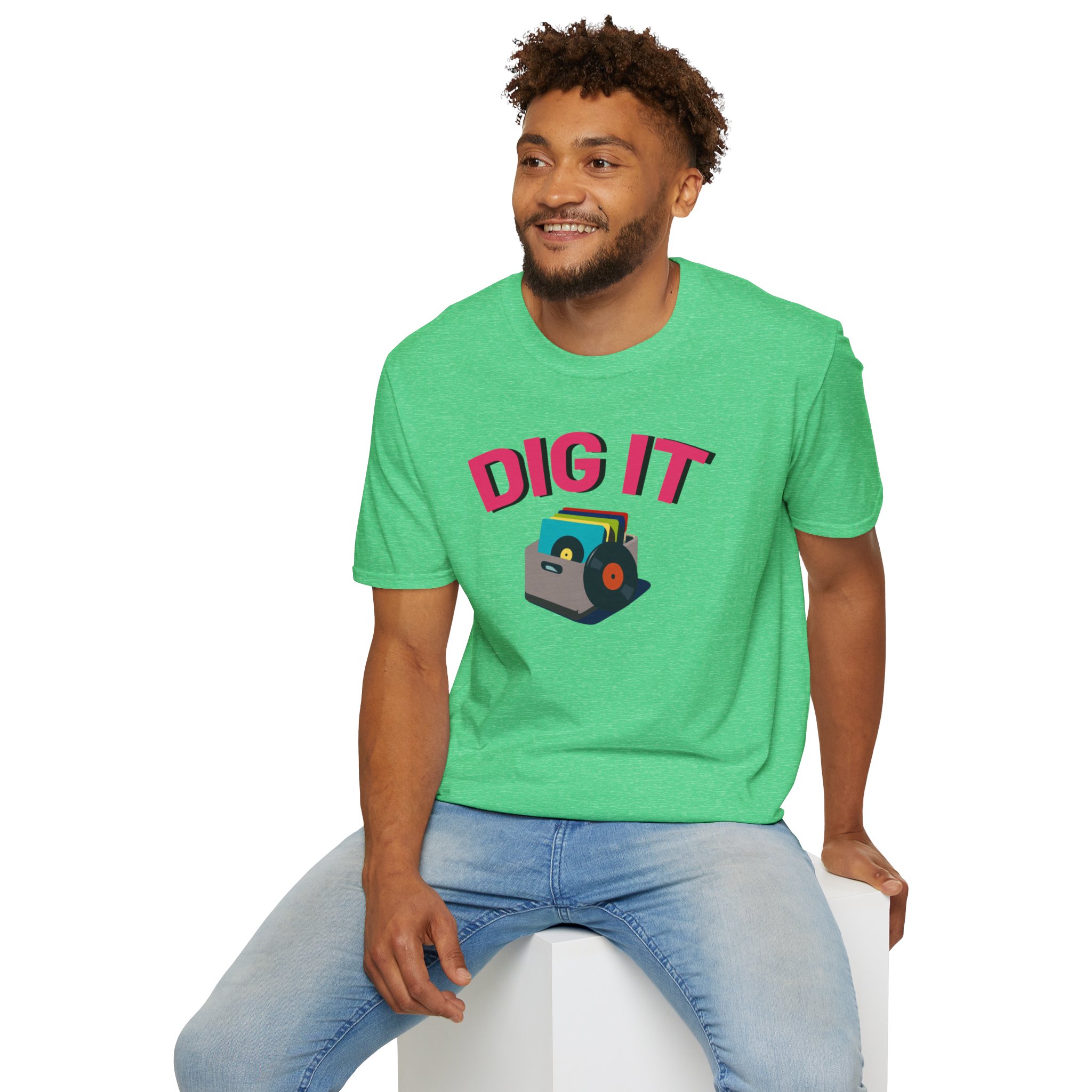 Dig It T-Shirt — Retro Excavator Graphic Tee - Image 89