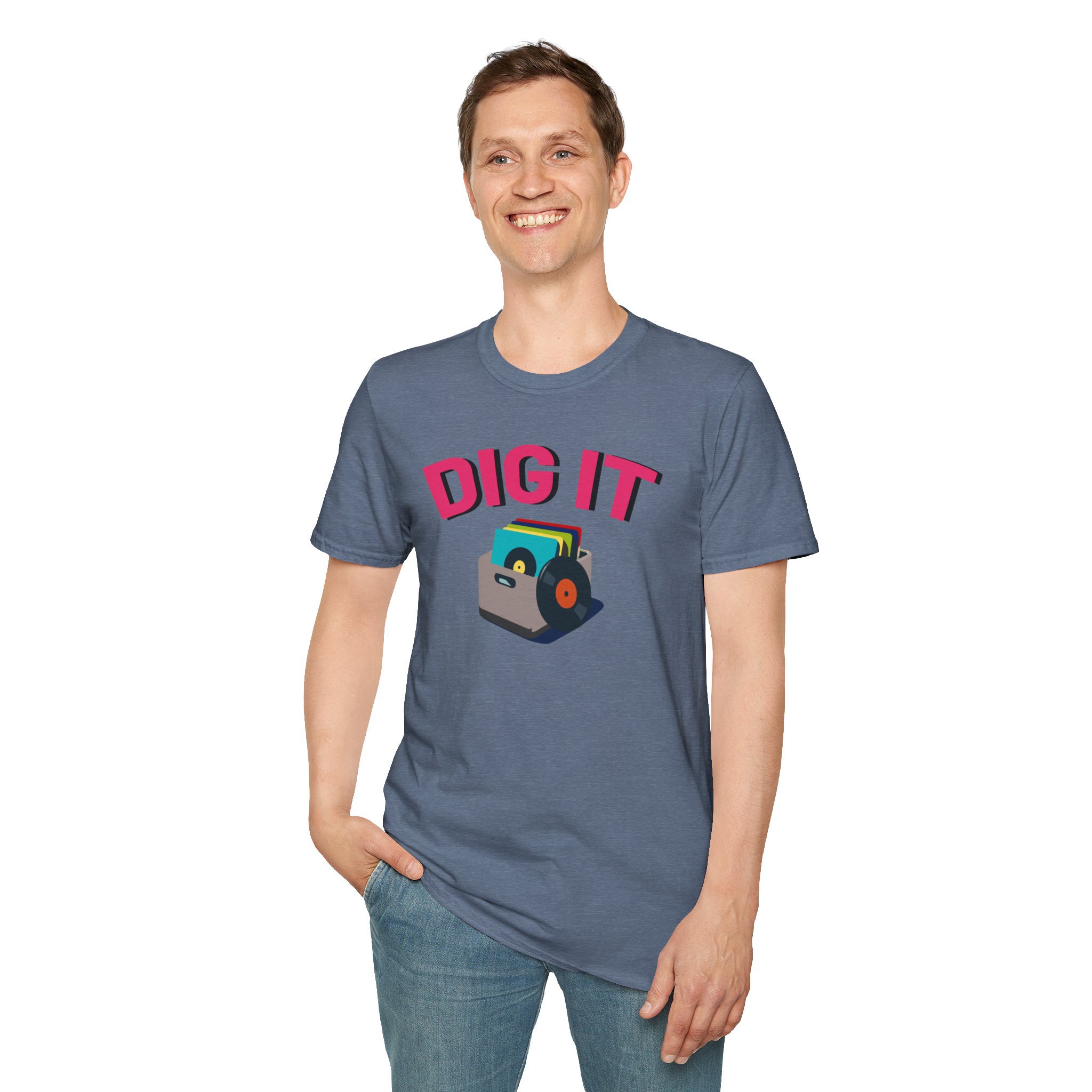 Dig It T-Shirt — Retro Excavator Graphic Tee - Image 114