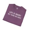 Life Is Short Buy More Records T-Shirt — Vinyl Lover Tee - Thumbnail Image 84