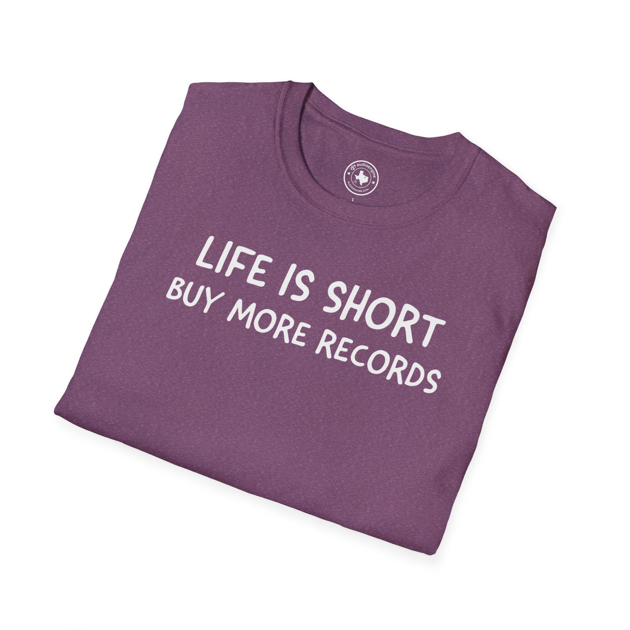 Life Is Short Buy More Records T-Shirt — Vinyl Lover Tee - Image 84