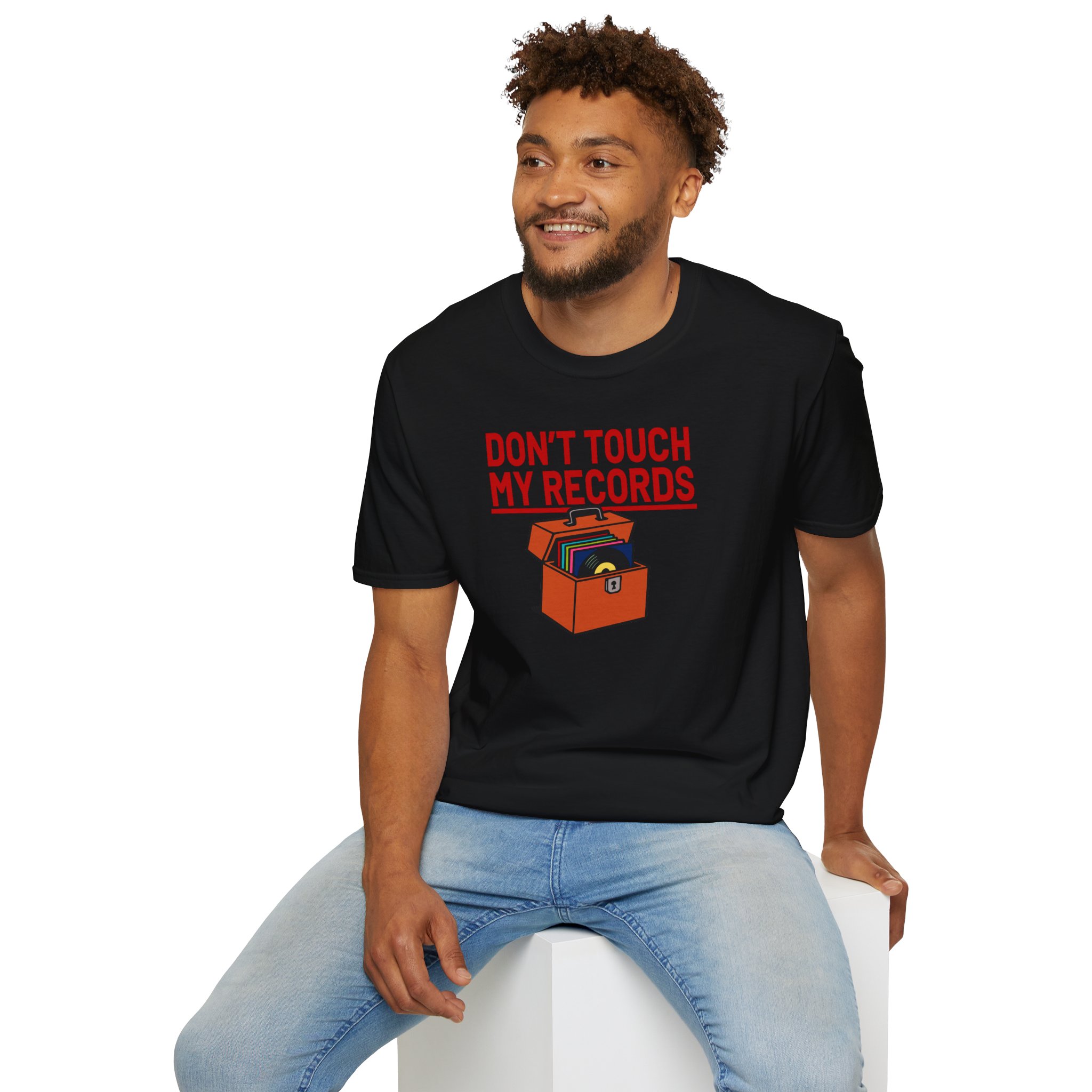 Don't Touch My Records T-Shirt — Retro Vinyl Collector Shirt - Image 1